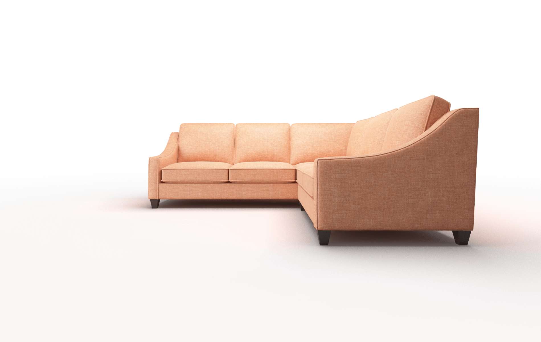 Sanda Keylargo Terracotta Sectional espresso legs 5