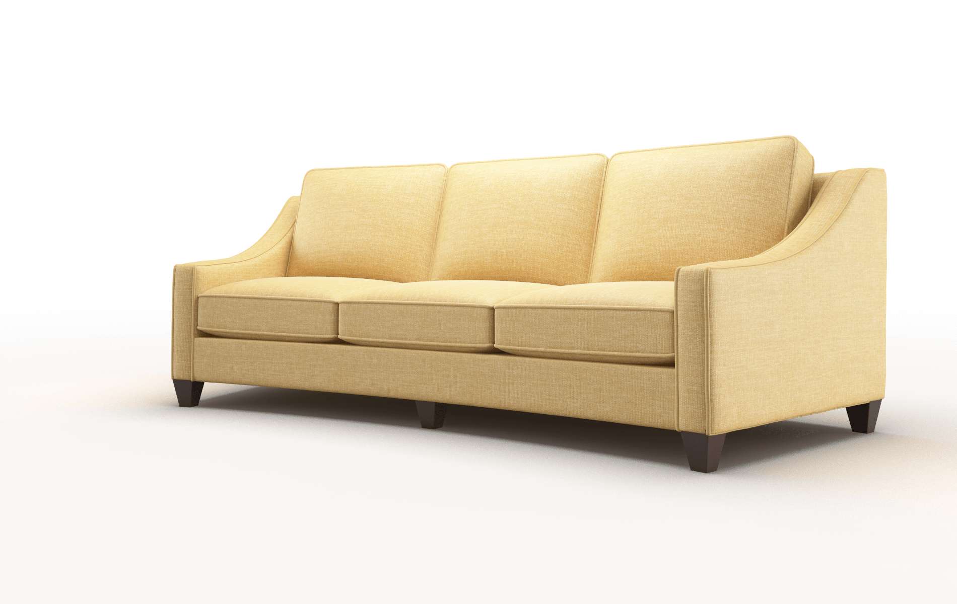 Sanda Leslie Saffron Sofa espresso legs 4