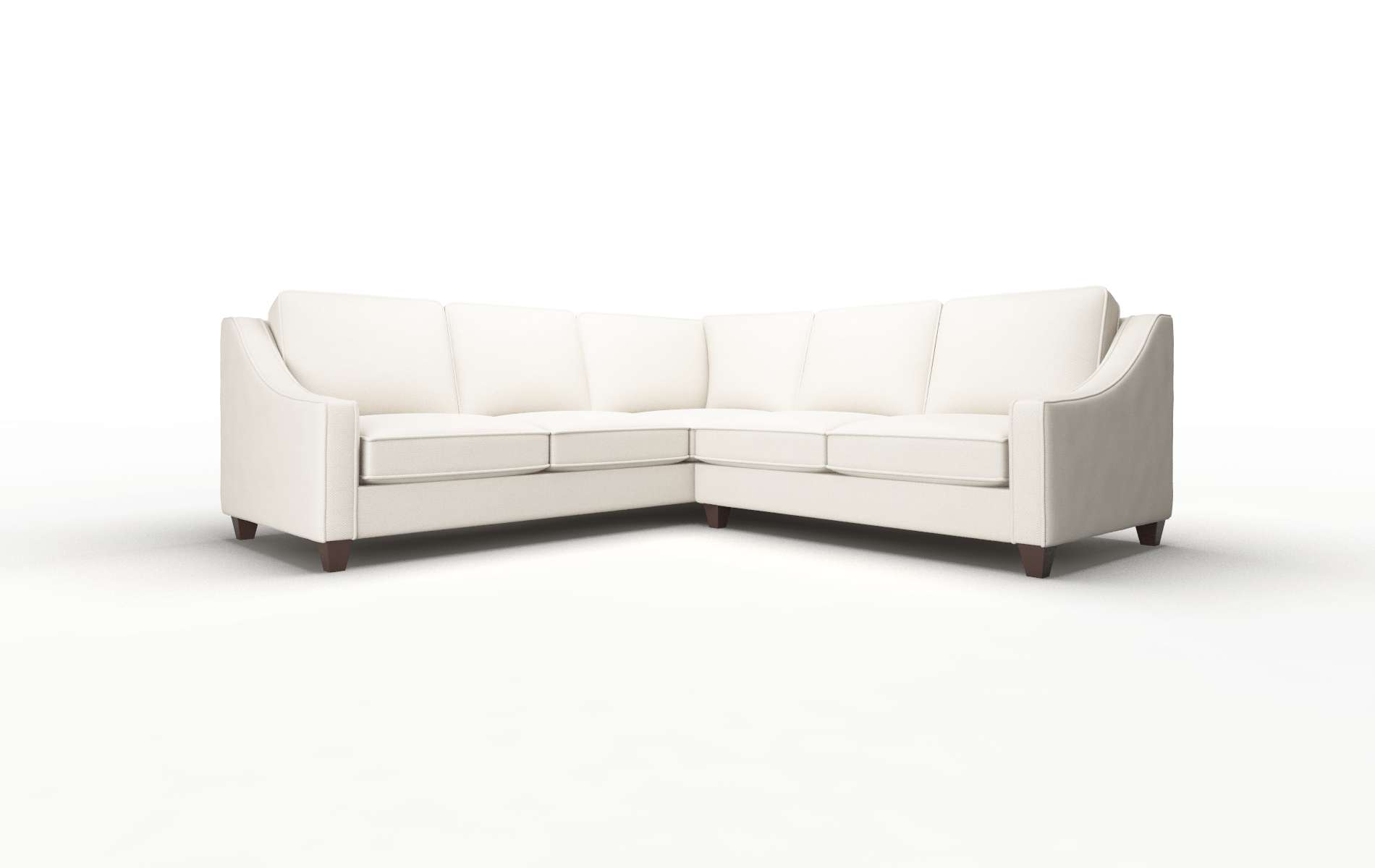 Sanda Malibu Linen Sectional espresso legs 1