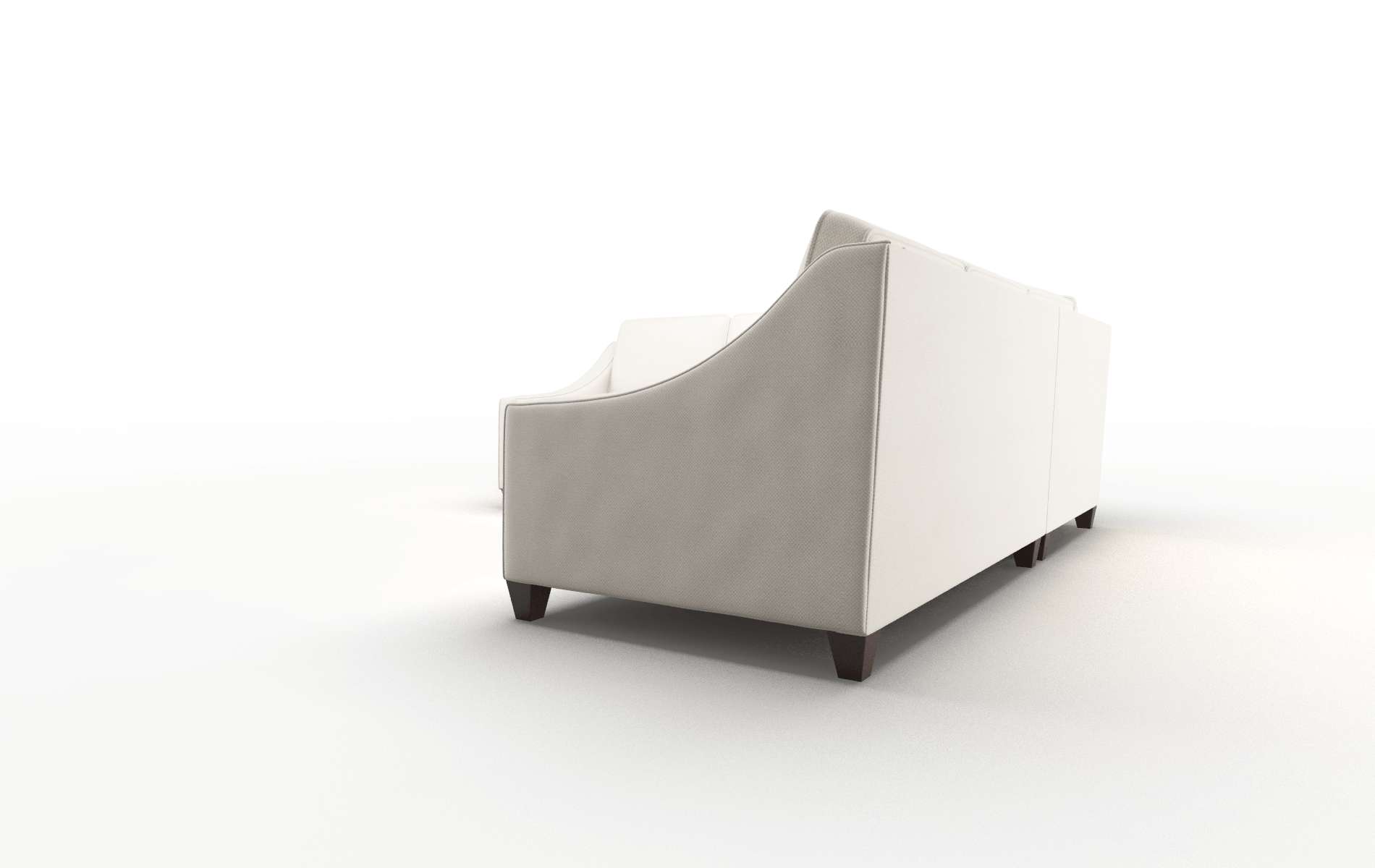 Sanda Malibu Linen Sectional espresso legs 4