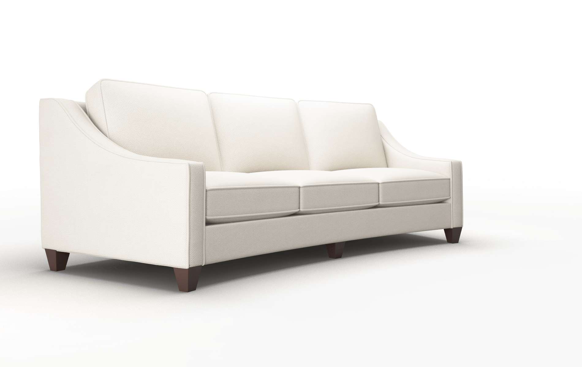 Sanda Malibu Linen Sofa espresso legs 2