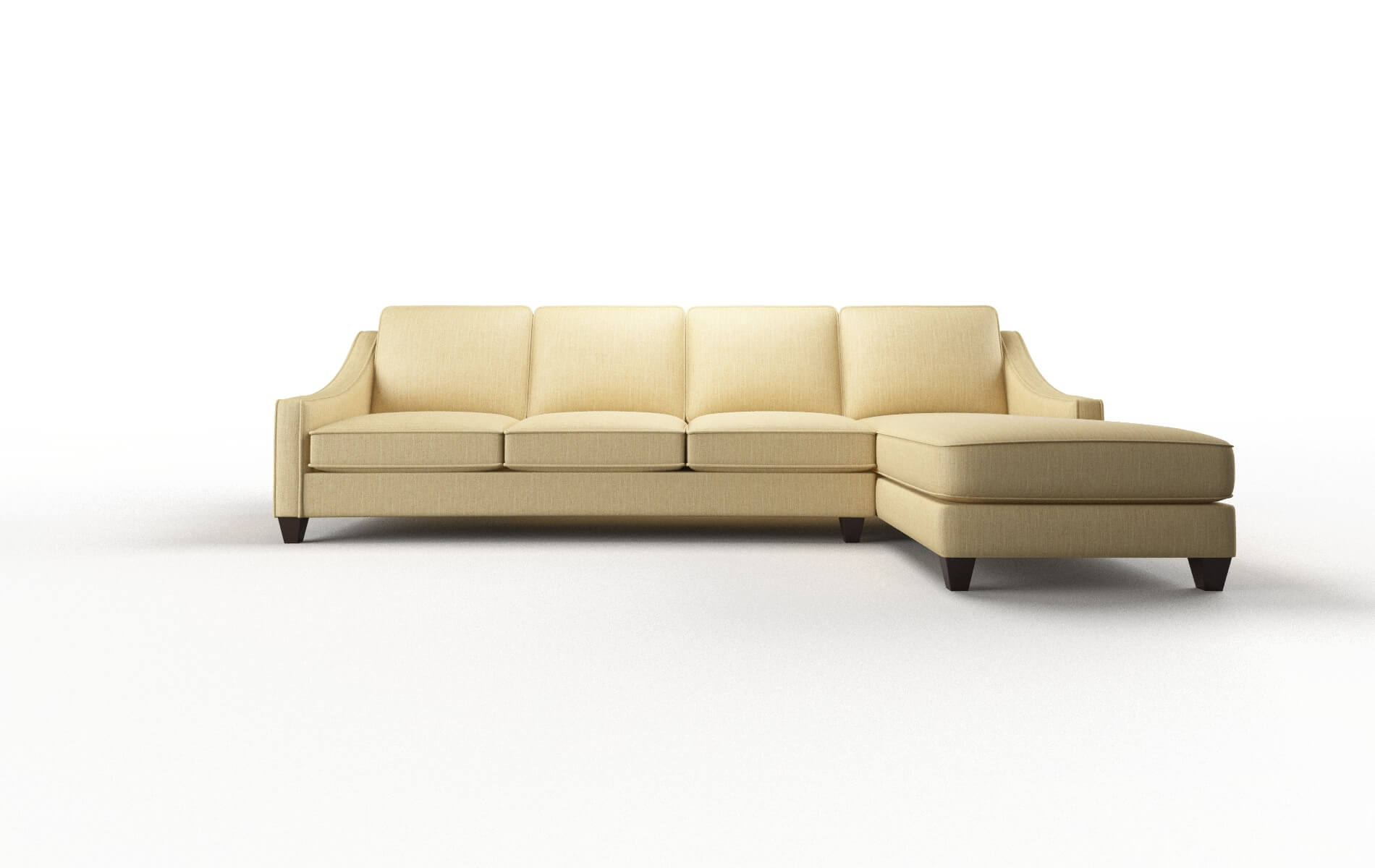 Sanda Malibu maize Panel Espresso Legs  1