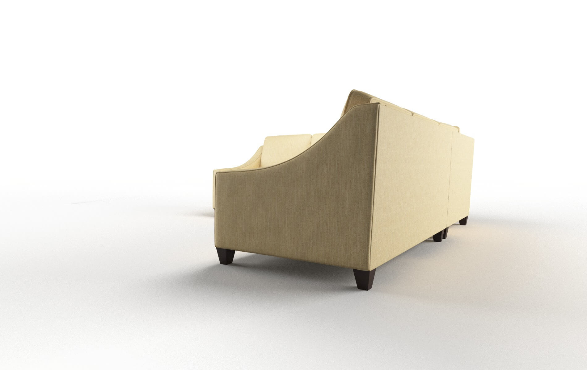 Sanda Malibu Maize Sectional espresso legs 4