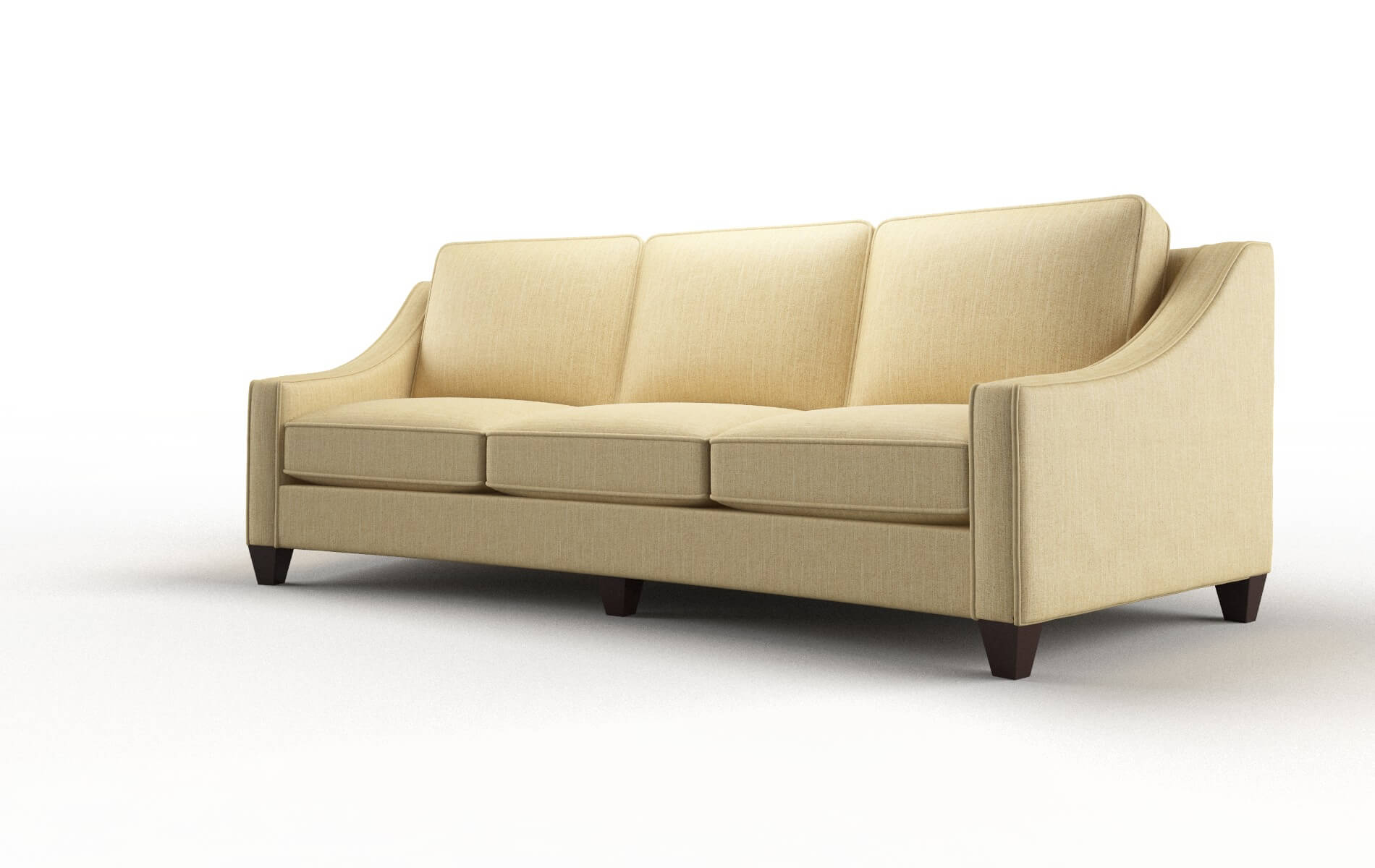 Sanda Malibu Maize Sofa espresso legs 4