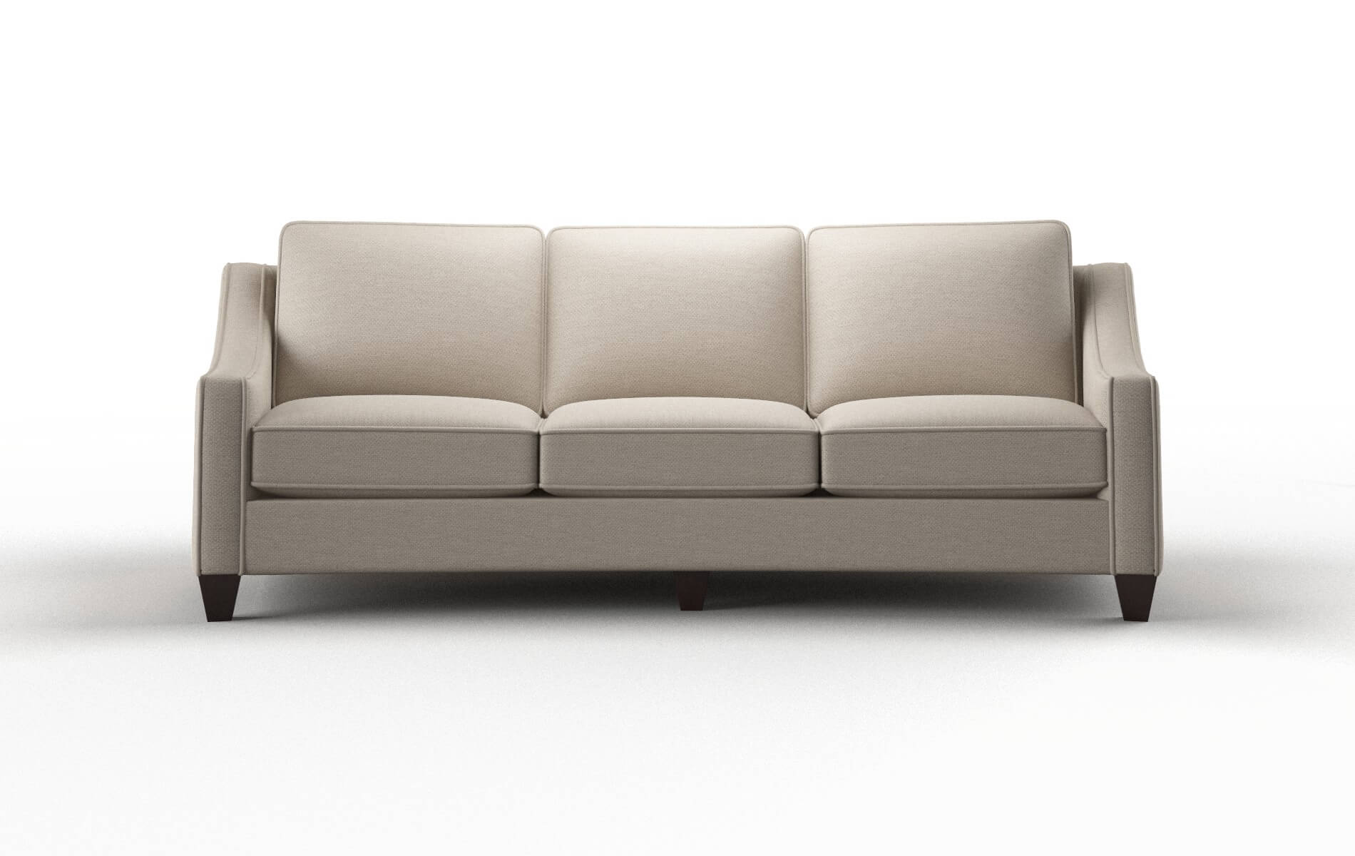 Sanda Naples Almond Sofa espresso legs 1