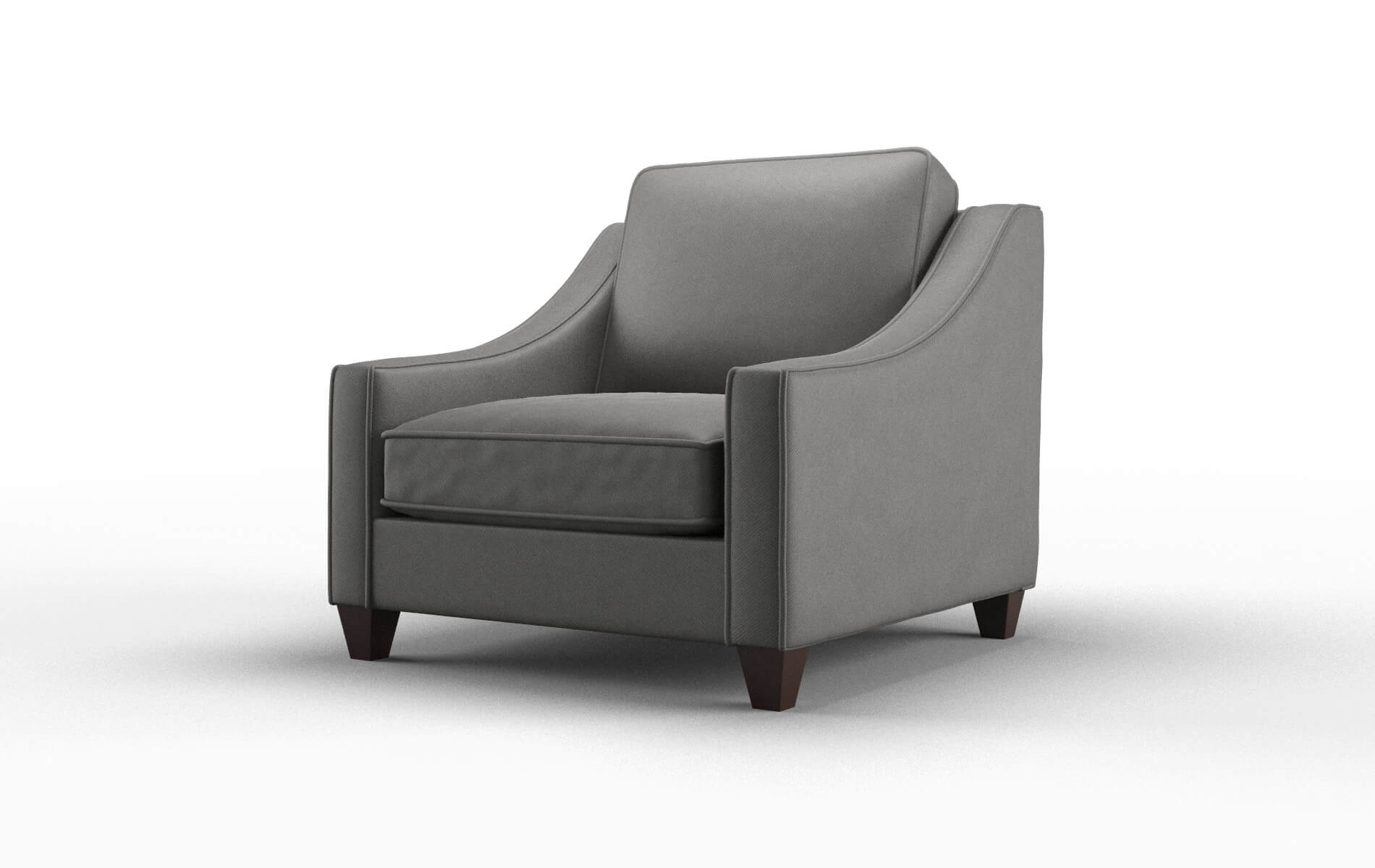Sanda Oakley Charcoal Chair espresso legs 4