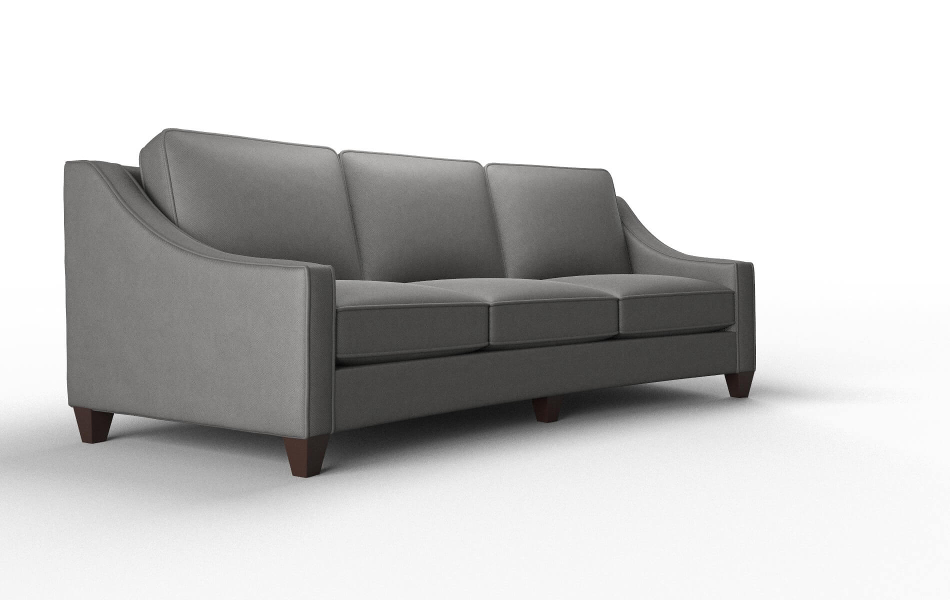 Sanda Oakley Charcoal Sofa espresso legs 2