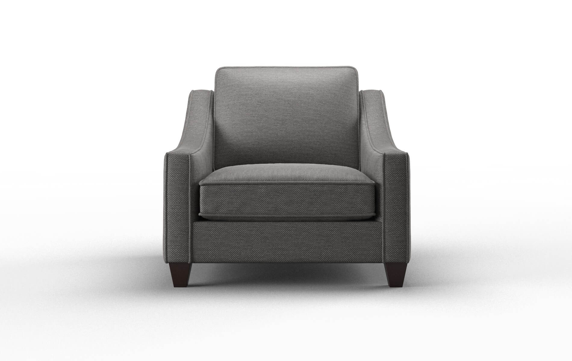 Sanda Oscar Charcoal Chair espresso legs 1