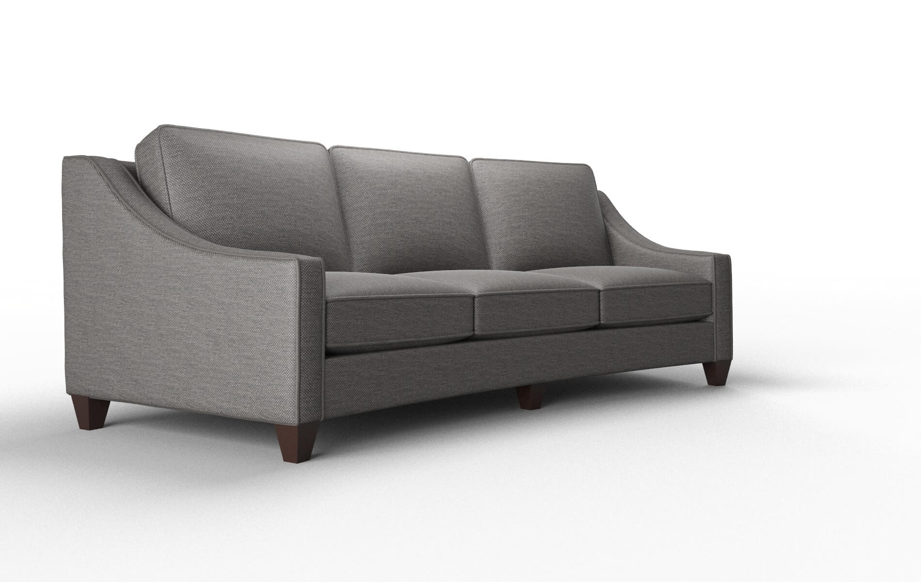 Sanda Oscar Charcoal Sofa espresso legs 2