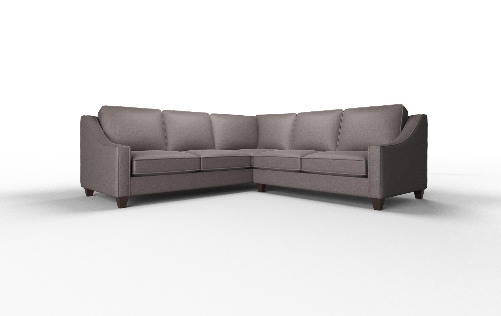 Sanda Oscar chocolate Sectional Espresso Legs  1