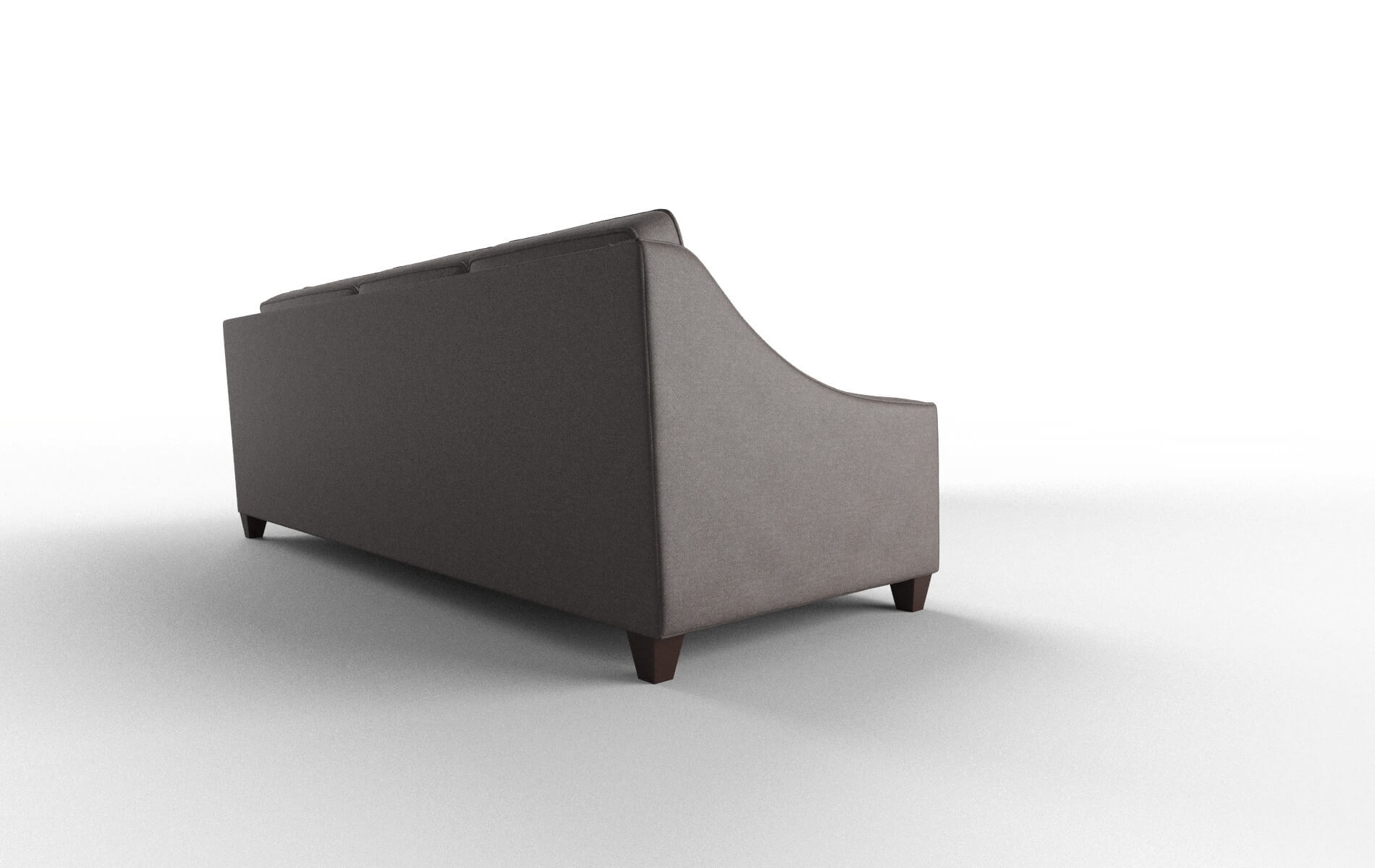 Sanda Oscar Chocolate Sectional espresso legs 3