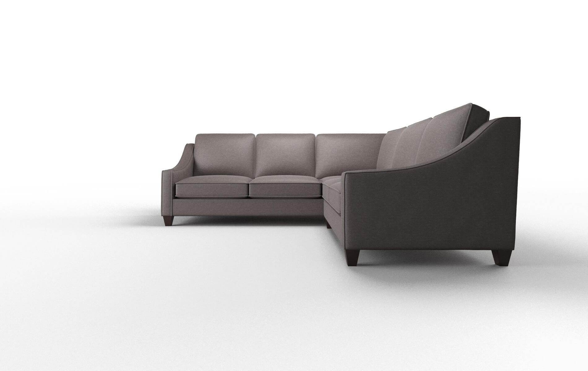 Sanda Oscar Chocolate Sectional espresso legs 5