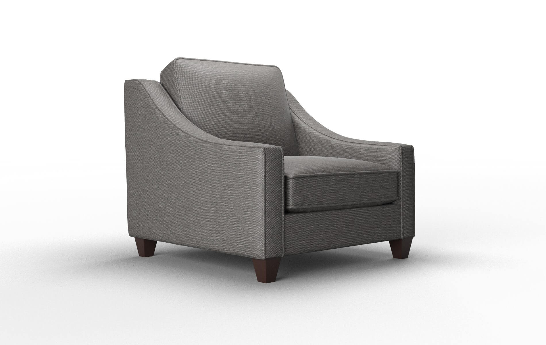 Sanda Oscar Grey Chair espresso legs 2