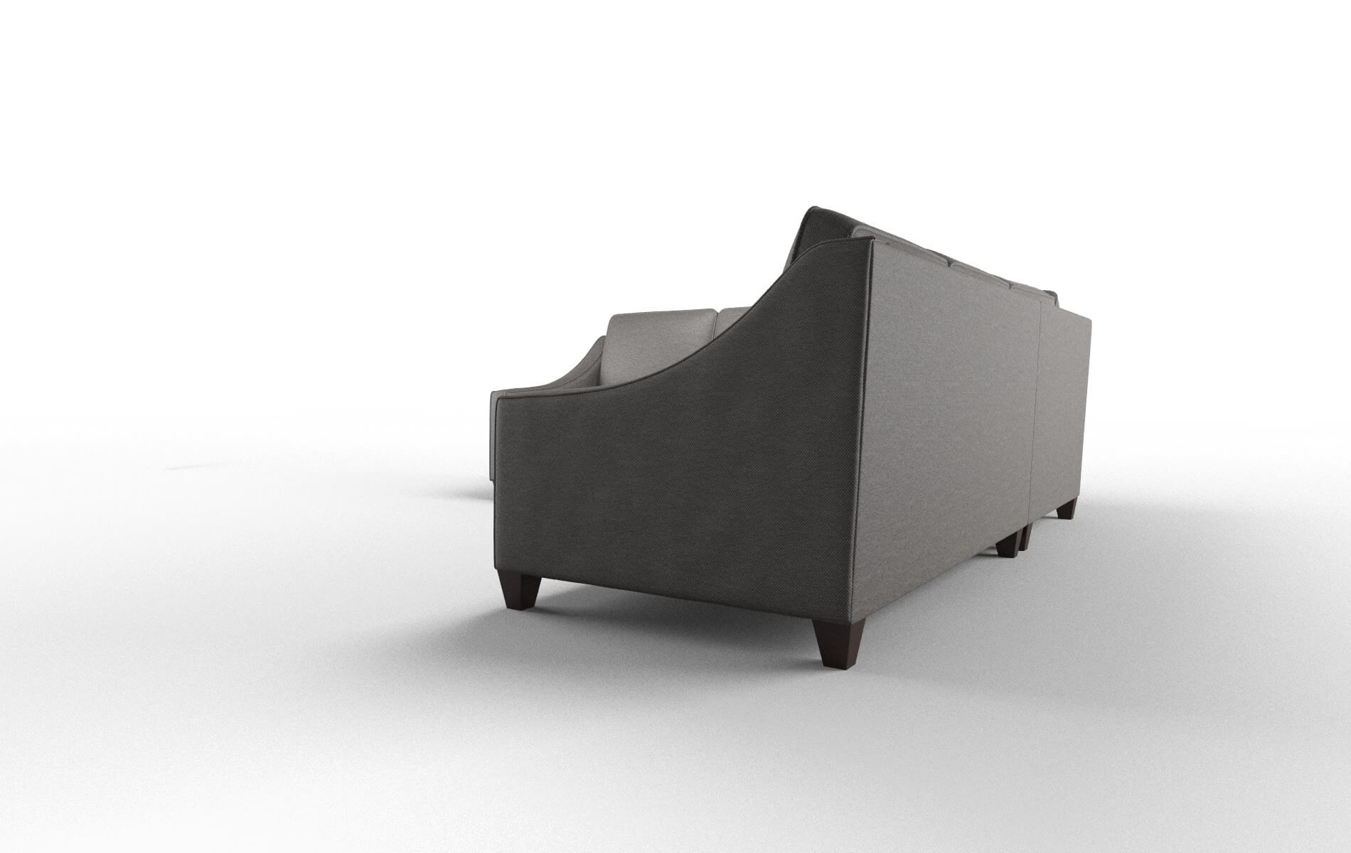 Sanda Oscar Grey Sectional espresso legs 4