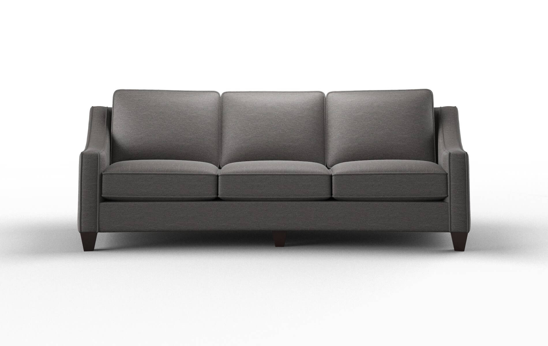 Sanda Oscar Grey Sofa espresso legs 1