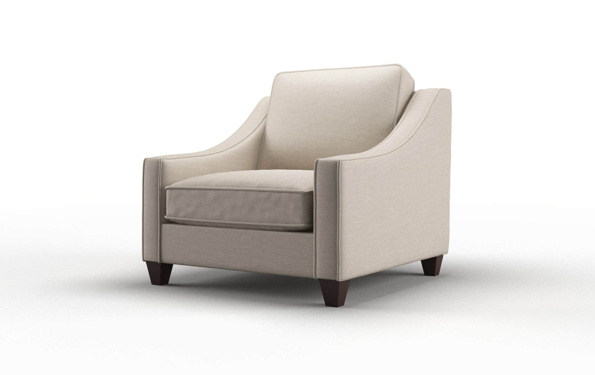 Sanda Oscar Linen Chair espresso legs 4