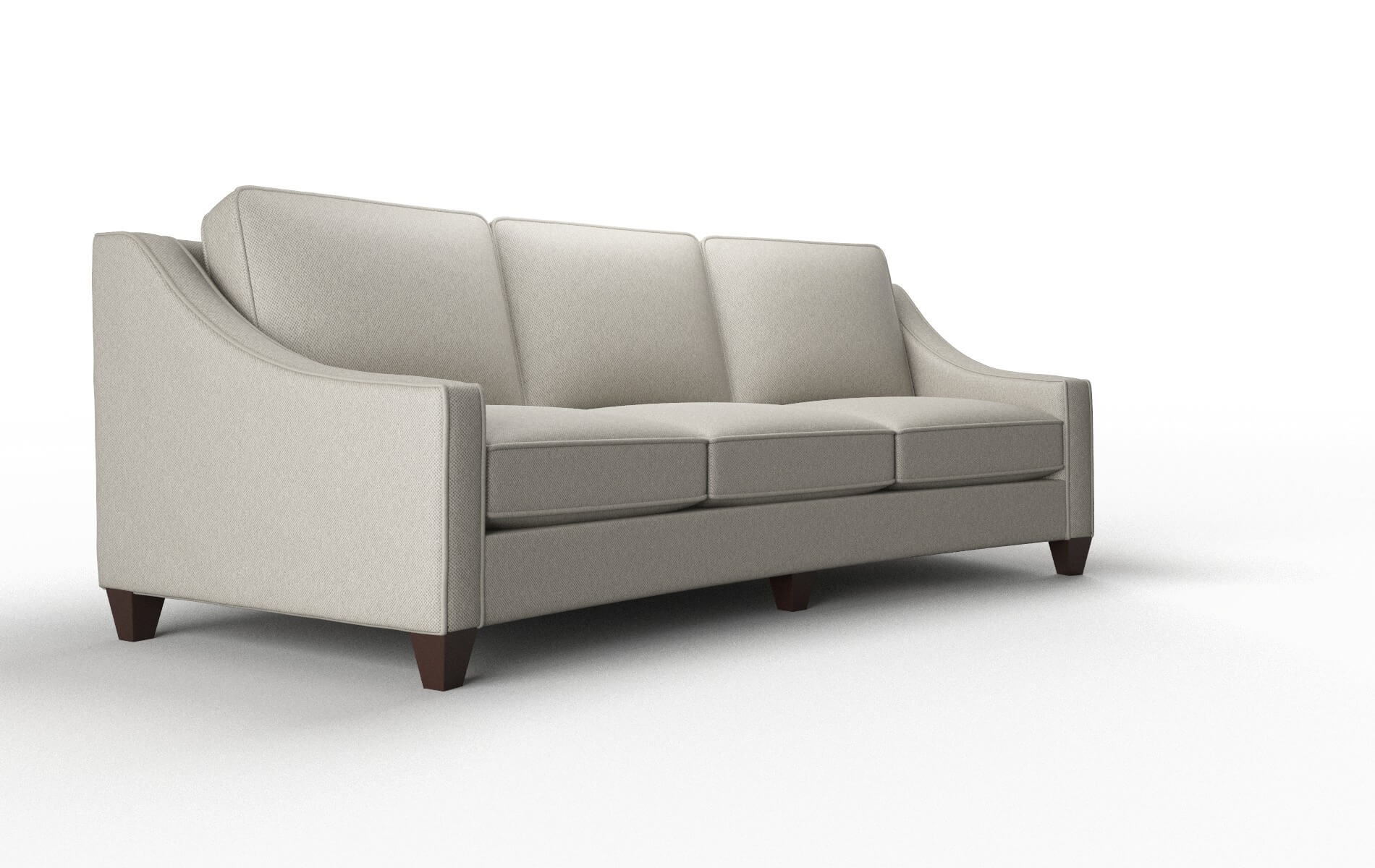 Sanda Oscar Silver Sofa espresso legs 2