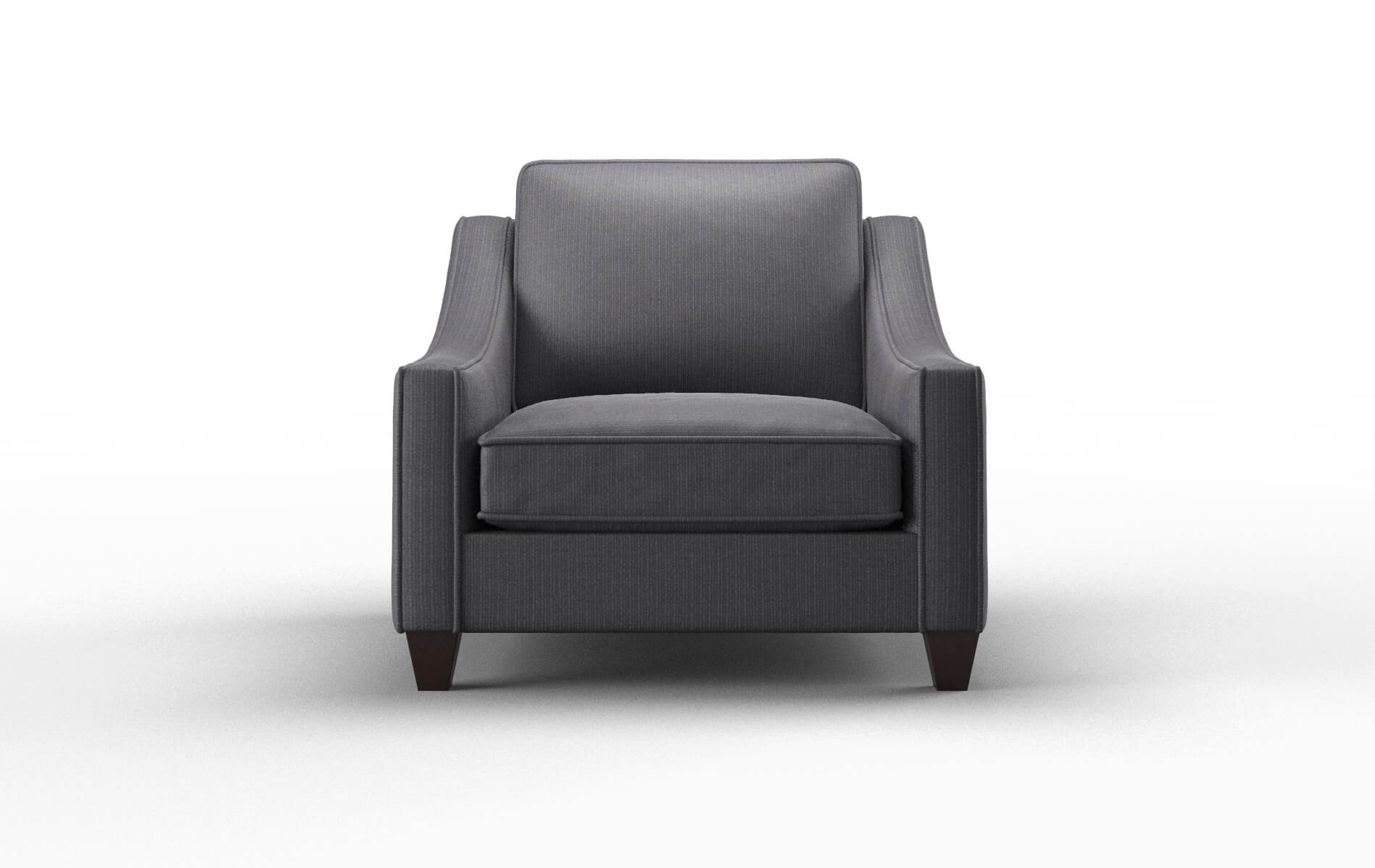 Sanda Parker Charcoal Chair espresso legs 1