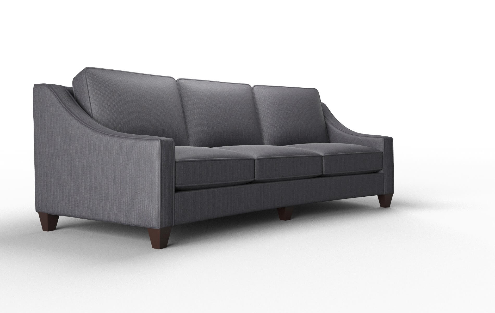 Sanda Parker Charcoal Sofa espresso legs 2