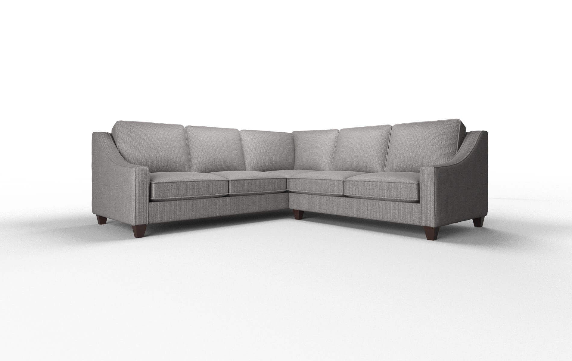 Sanda Parker graphite Sectional Espresso Legs  1