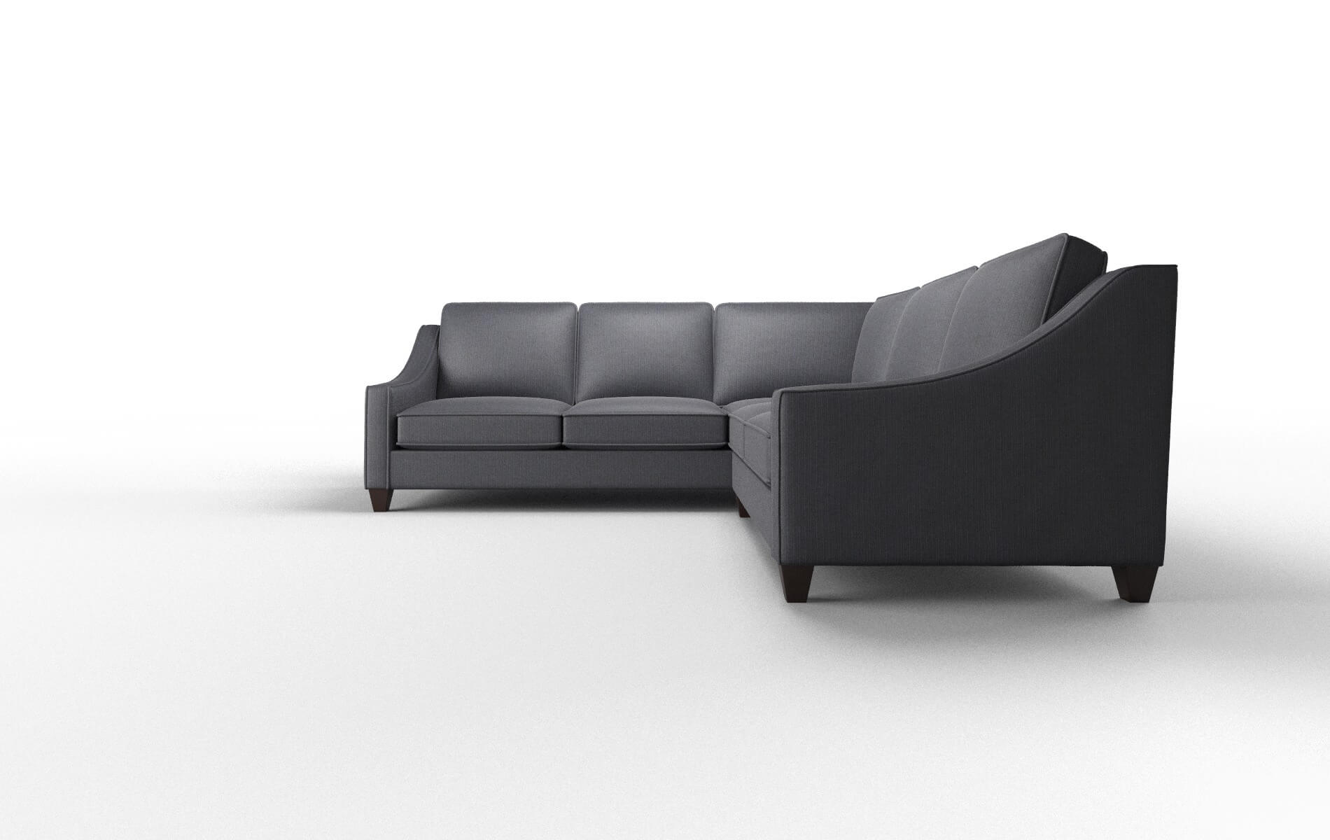 Sanda Parker Midnight Sectional espresso legs 5