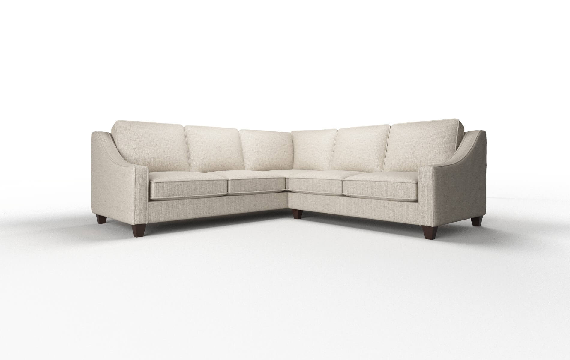 Sanda Parker Wheat Sectional espresso legs 1