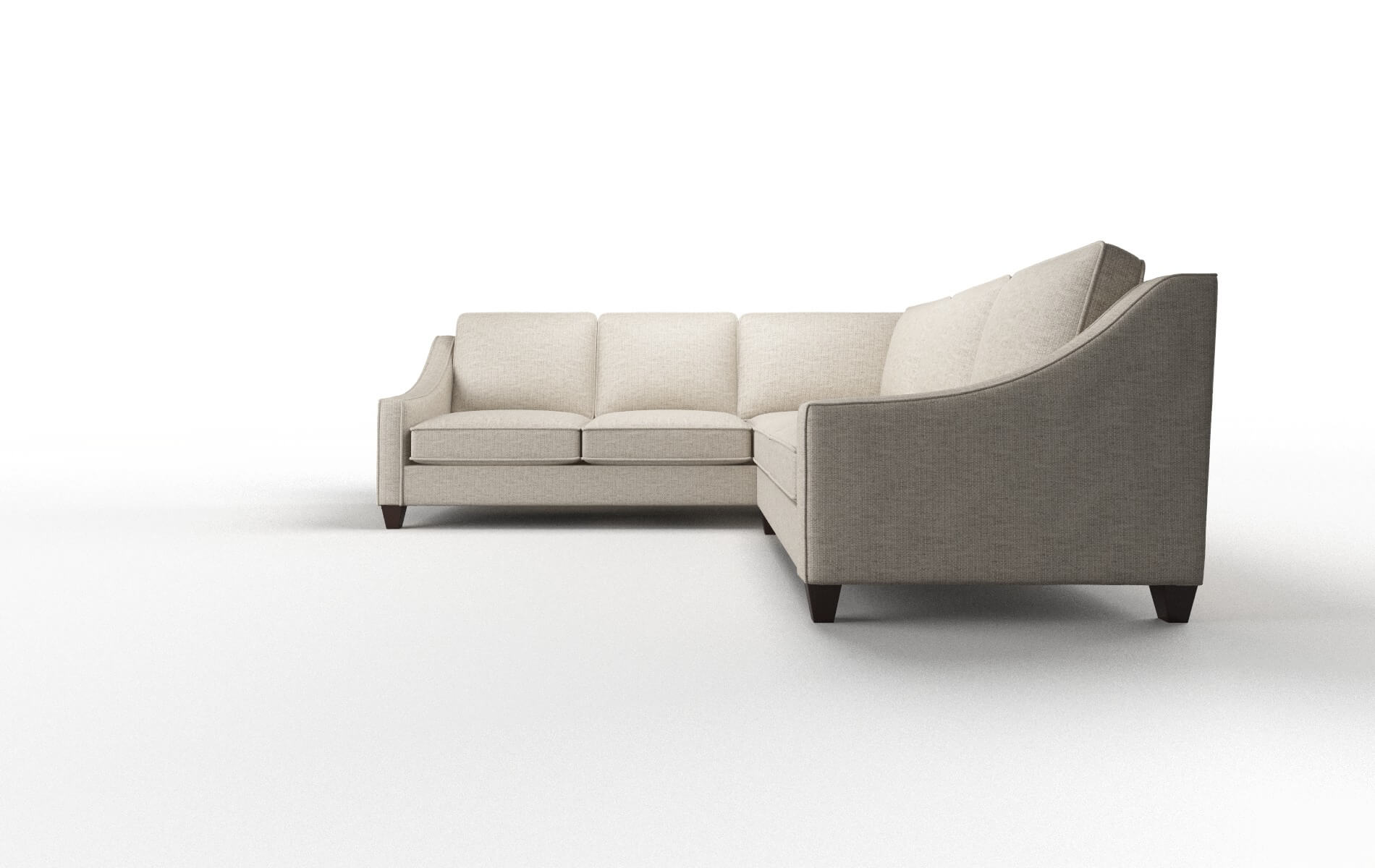 Sanda Parker Wheat Sectional espresso legs 5