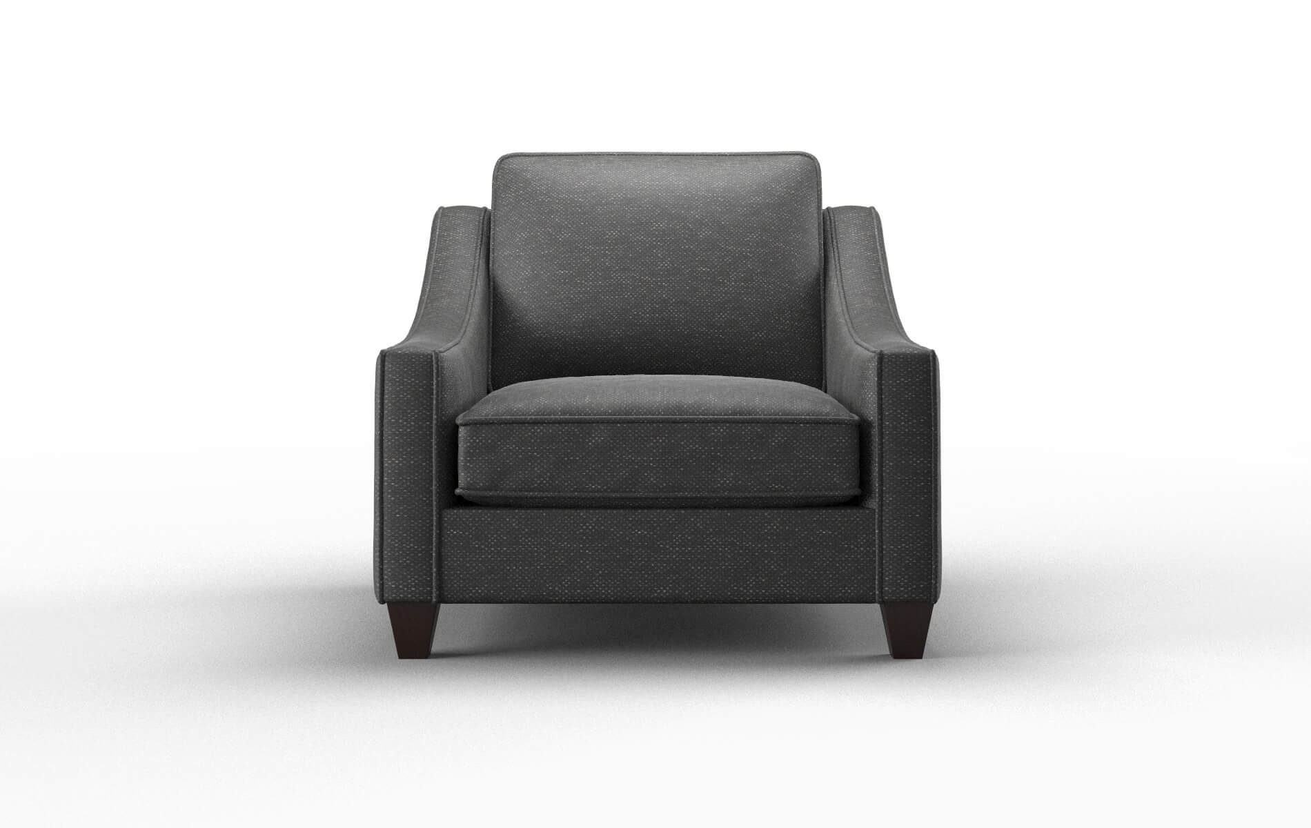 Sanda Phoenix Charcoal Chair espresso legs 1