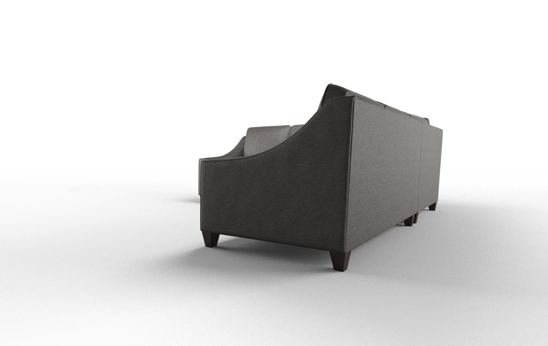 Sanda Phoenix Chocolate Sectional espresso legs 4