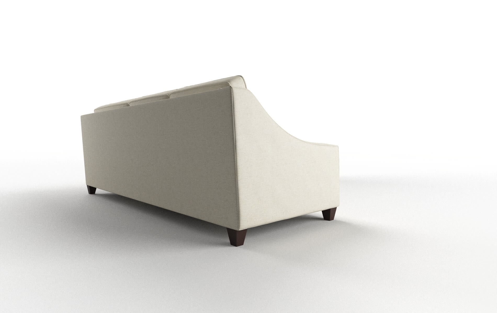 Sanda Phoenix Ivory Sectional espresso legs 3