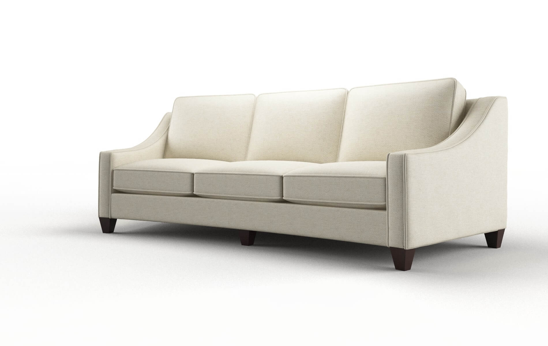 Sanda Phoenix Ivory Sofa espresso legs 4