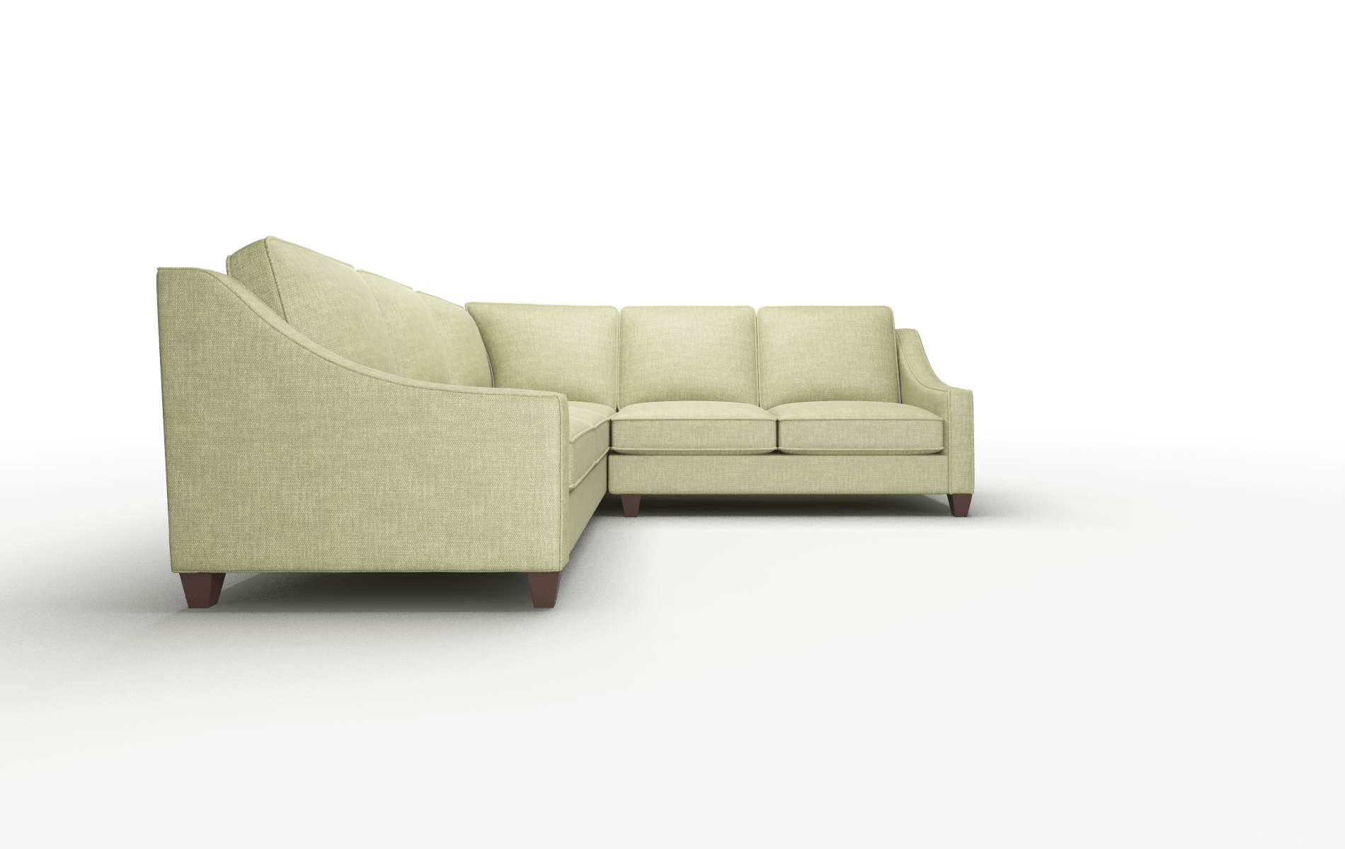 Sanda Portland Basil Sectional espresso legs 2