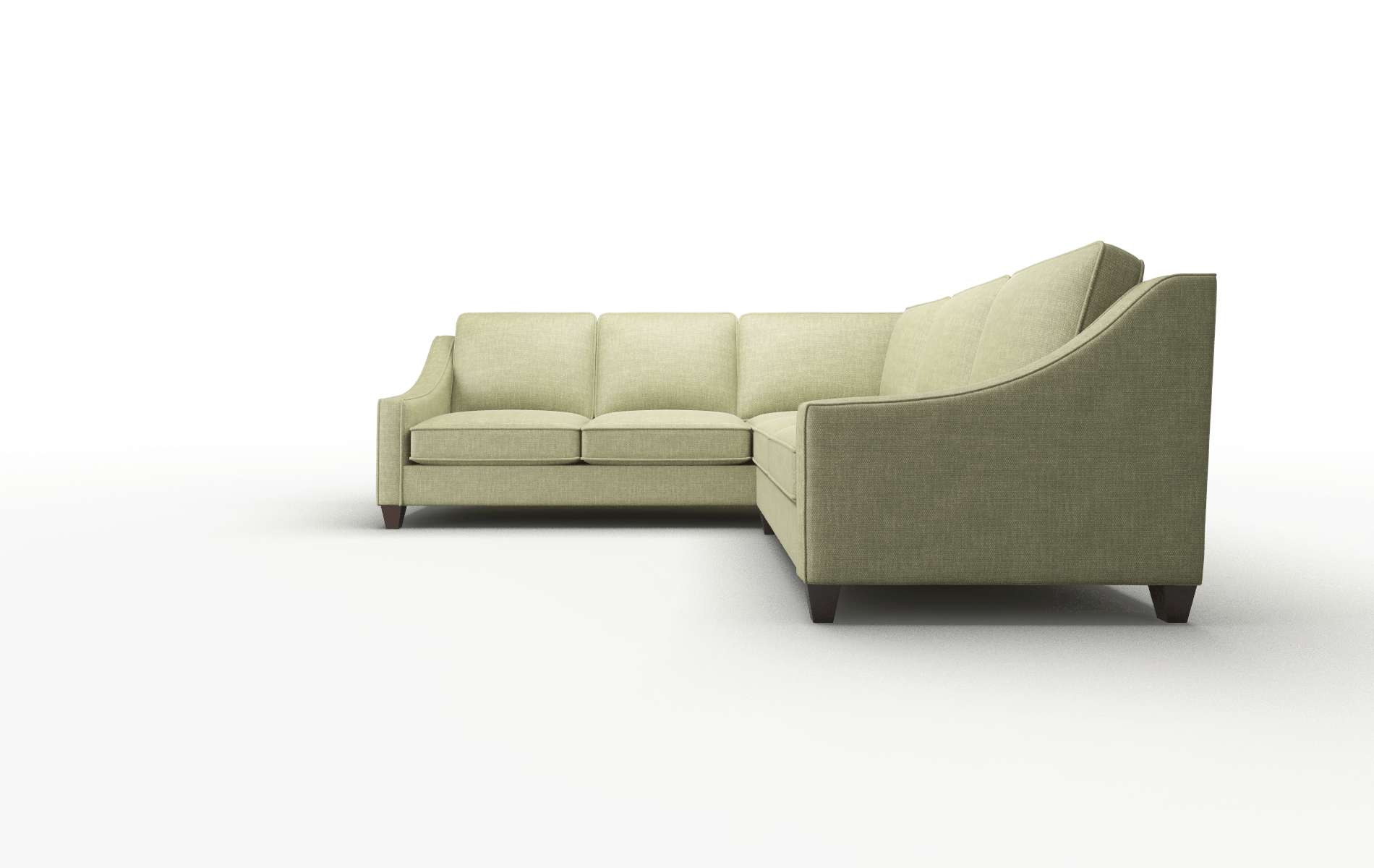Sanda Portland Basil Sectional espresso legs 5