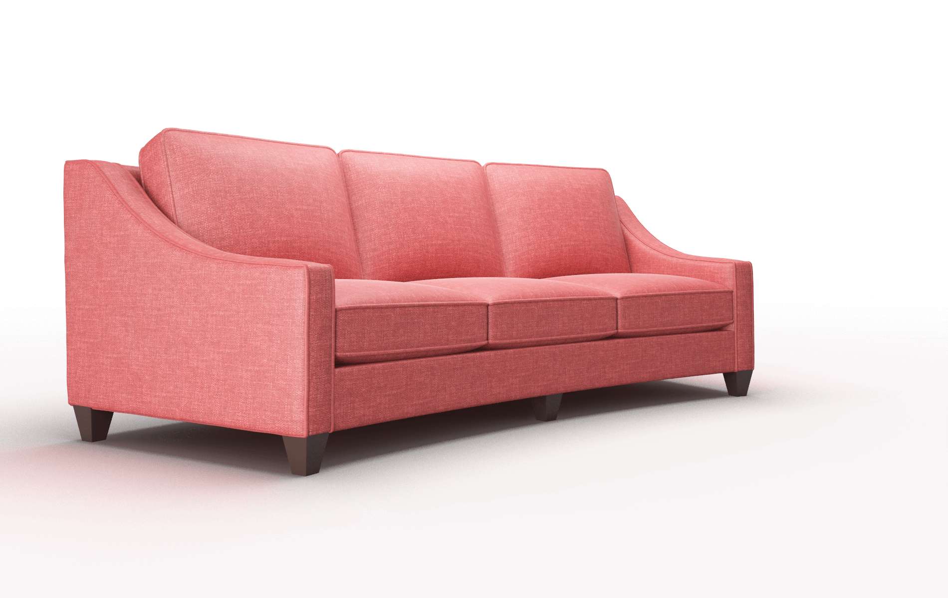 Sanda Portland Berry Sofa espresso legs 2