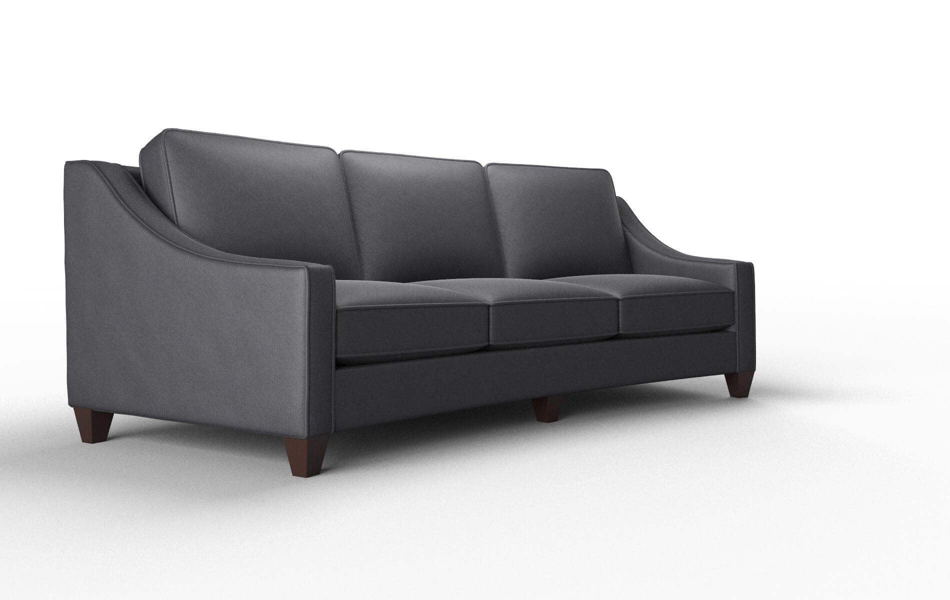 Sanda Redondo Navy Sofa espresso legs 2