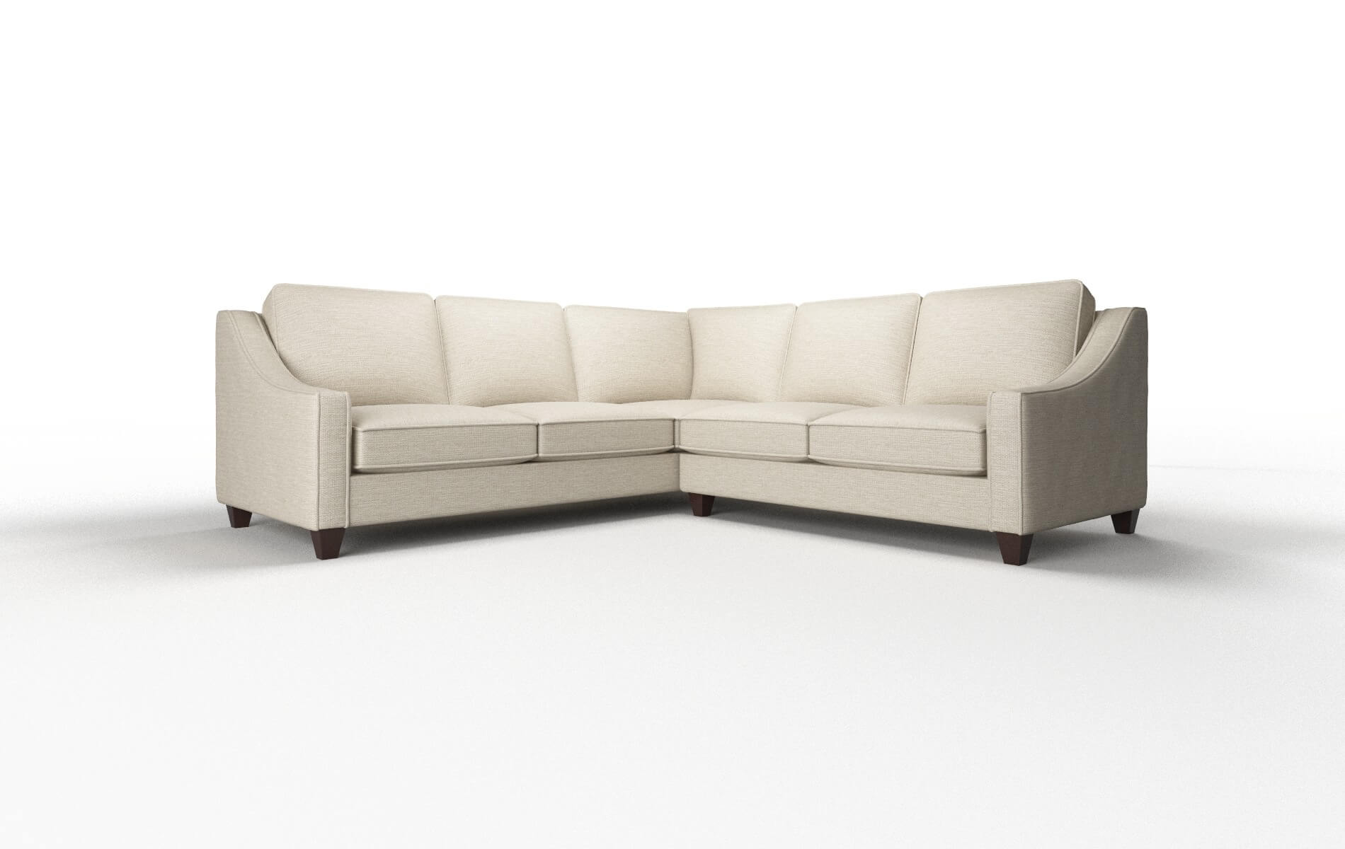 Sanda Rocket dove Sectional Espresso Legs  1