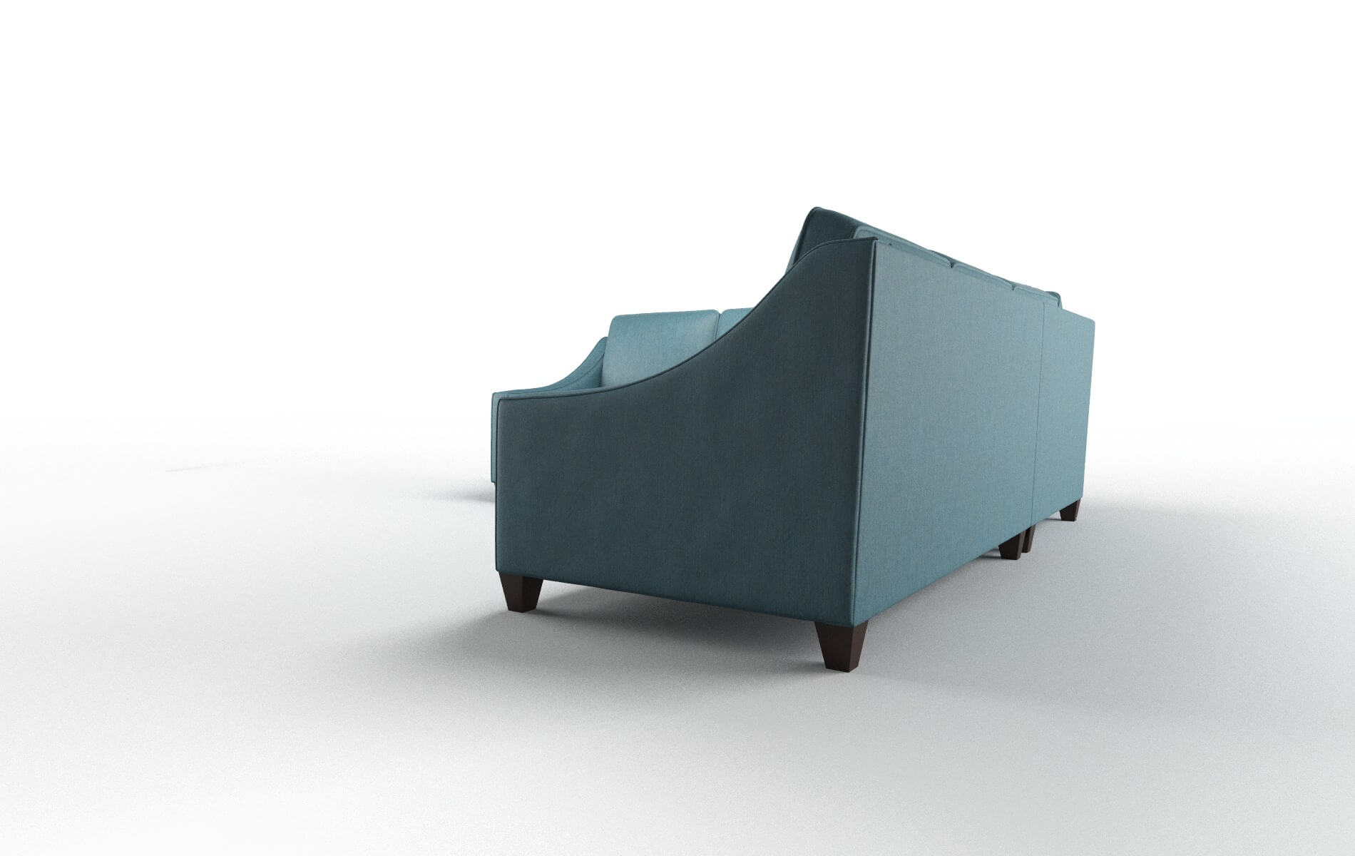 Sanda Royale Electric_blue Sectional espresso legs 4