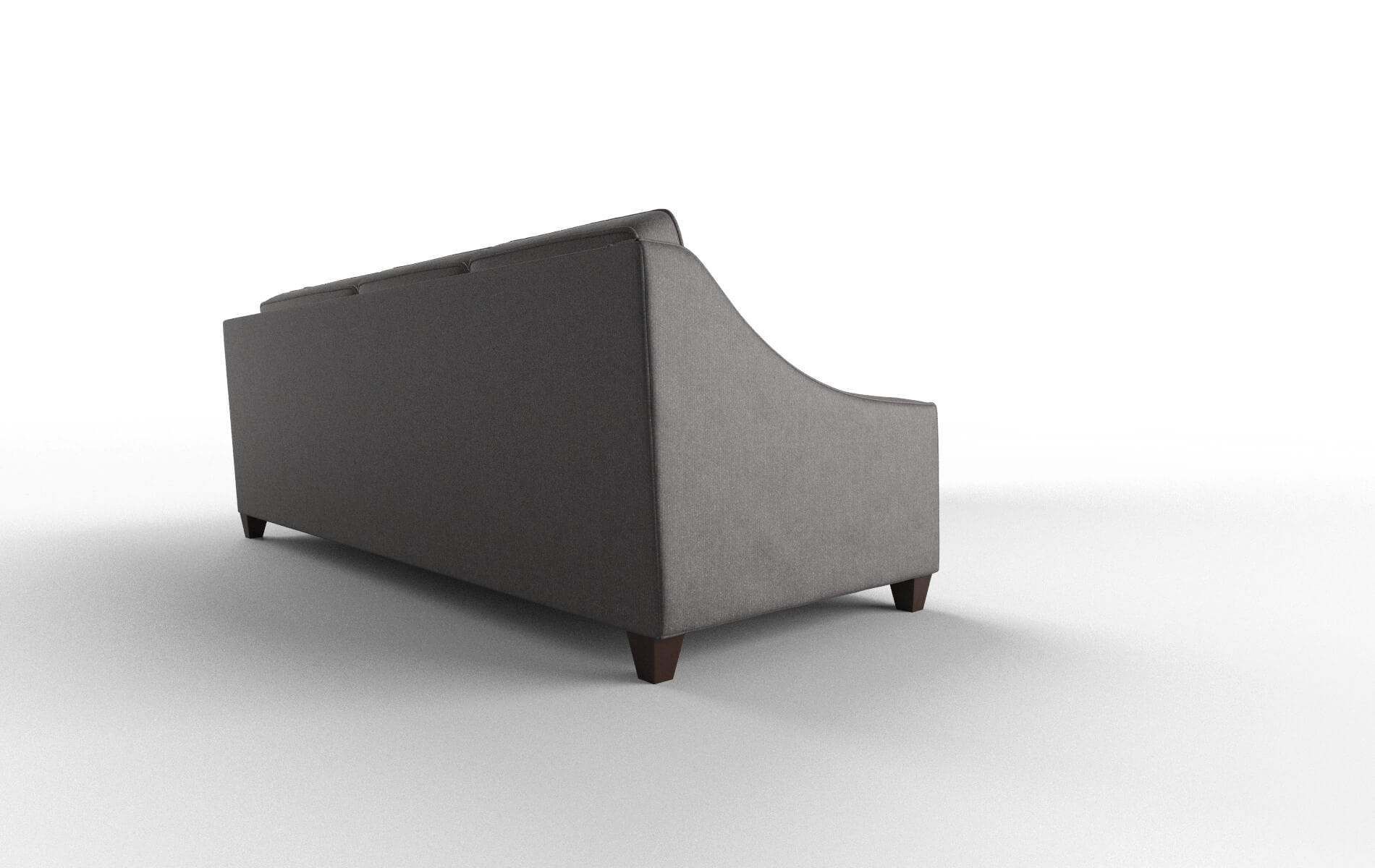 Sanda Sasha Grey Sectional espresso legs 3