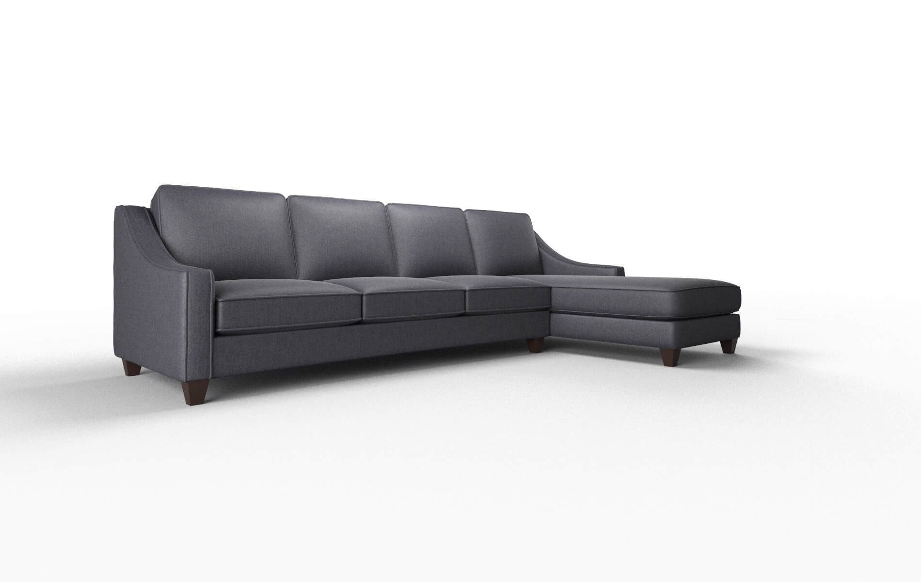 Sanda Sasha Navy Panel espresso legs 2