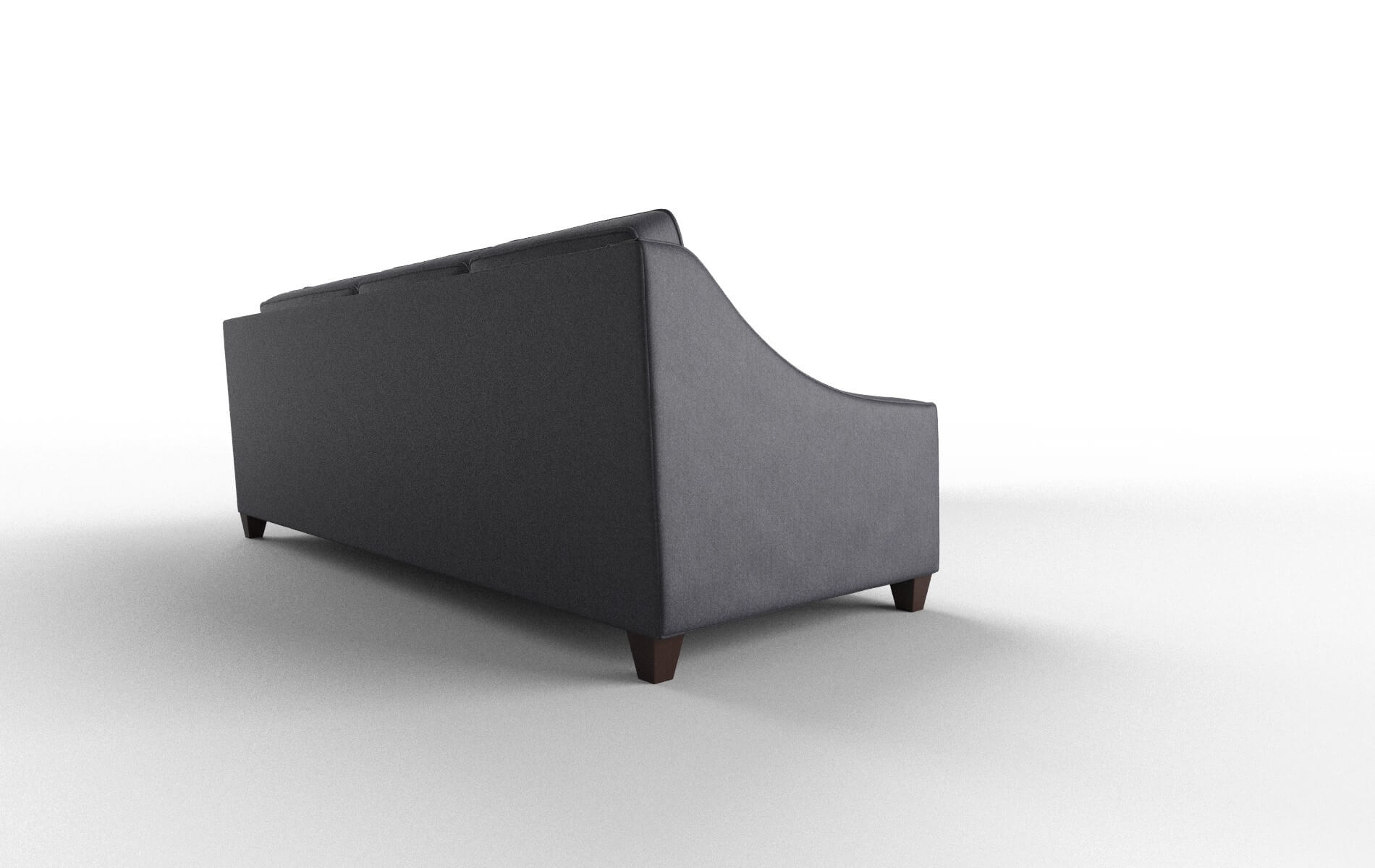 Sanda Sasha Navy Sectional espresso legs 3