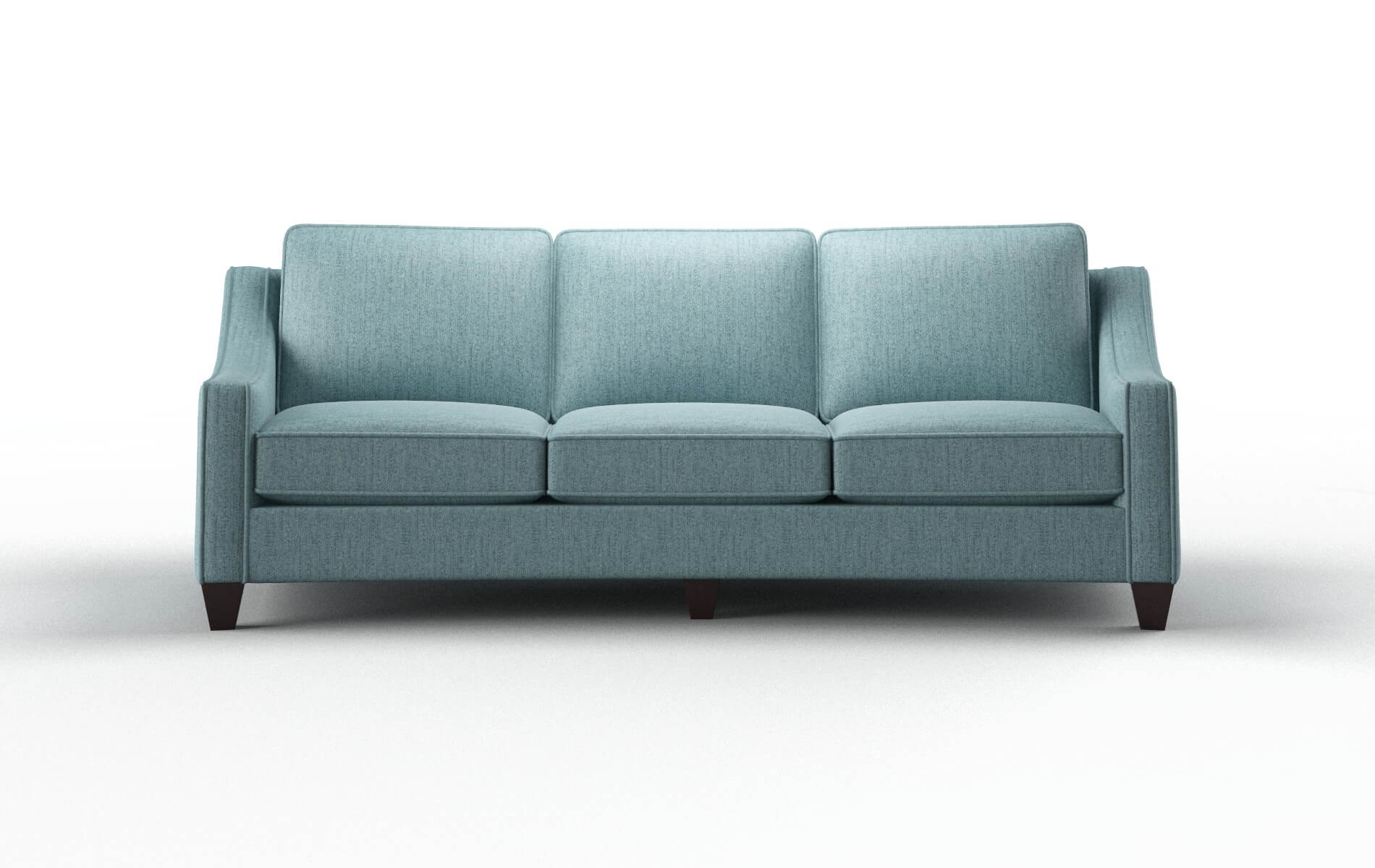 Sanda Sasha Teal Sofa espresso legs 1