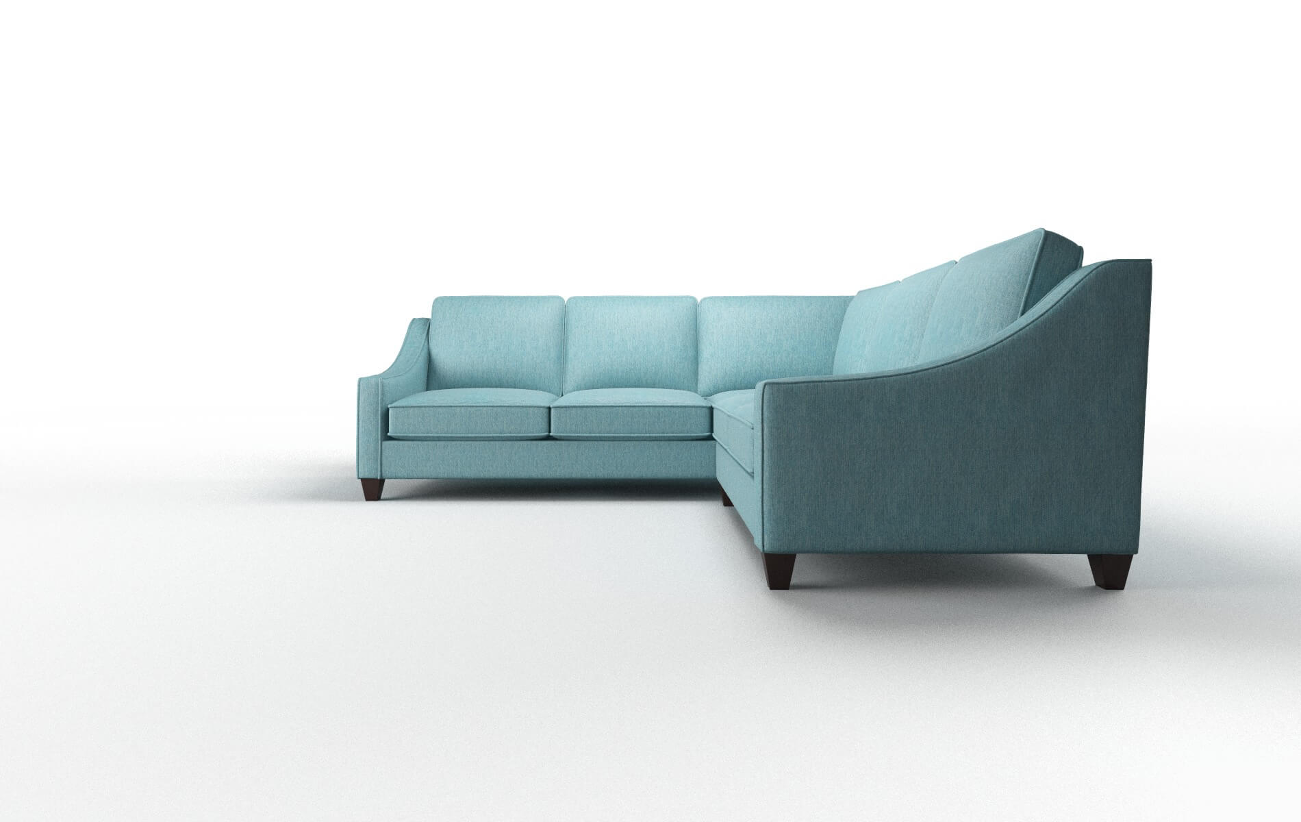 Sanda Sorrento Denim Sectional espresso legs 5