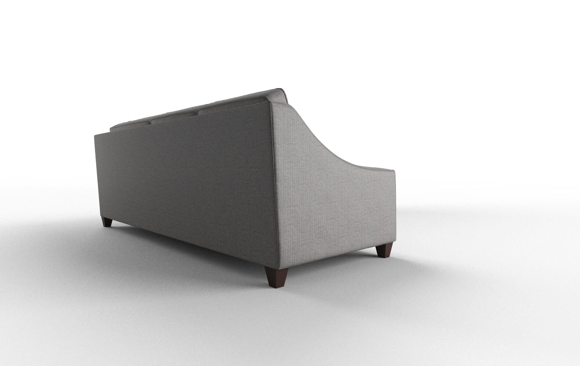 Sanda Terrain Oatmeal Sectional espresso legs 3