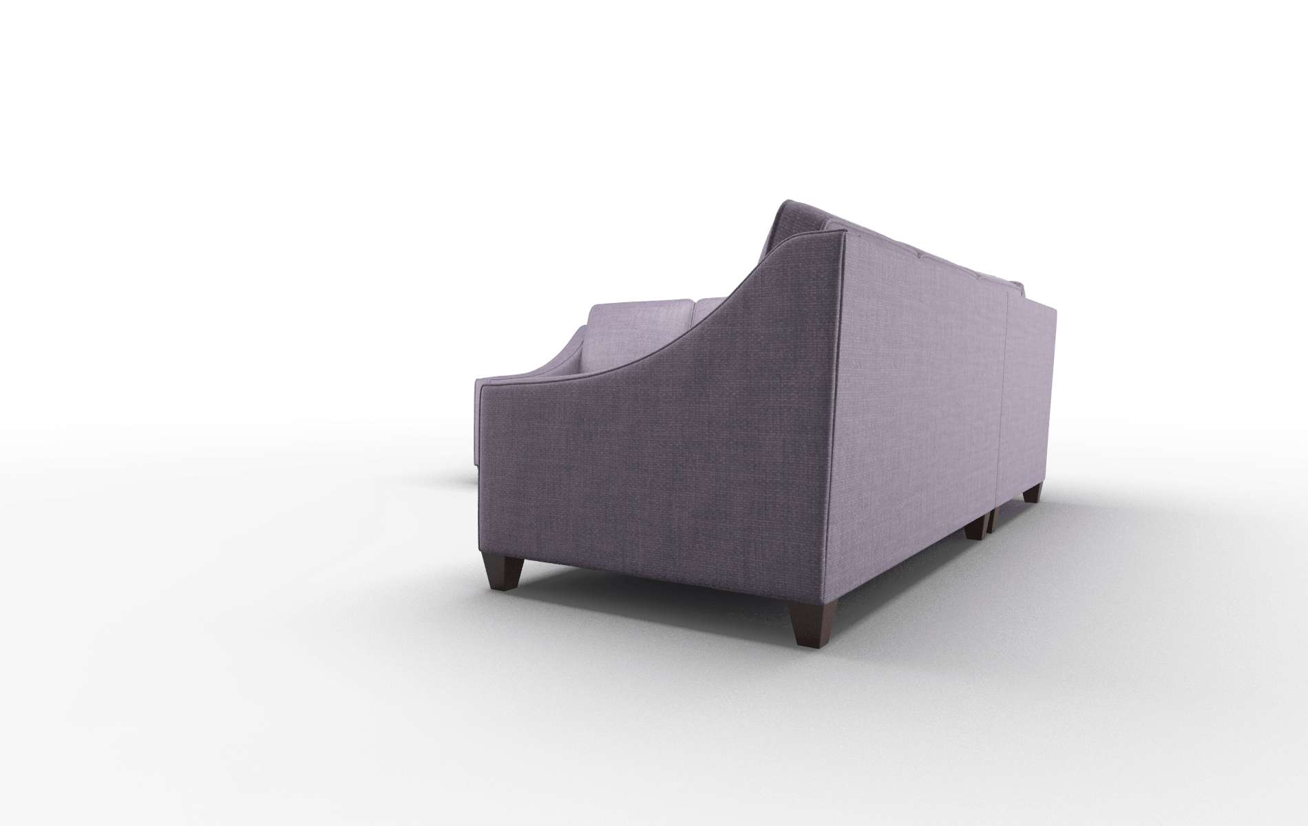 Sanda Tess Blackberry Sectional espresso legs 4