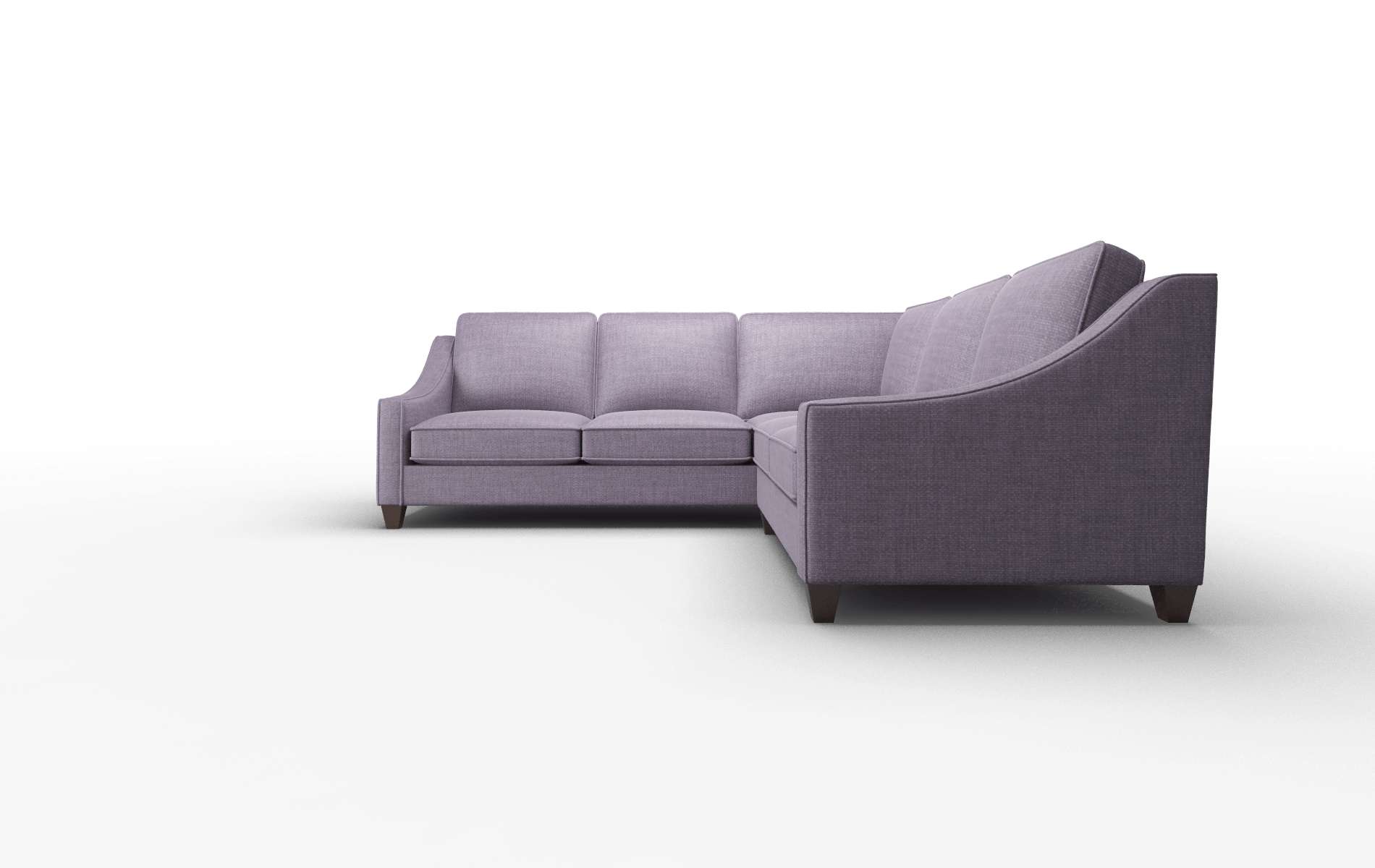 Sanda Tess Blackberry Sectional espresso legs 5