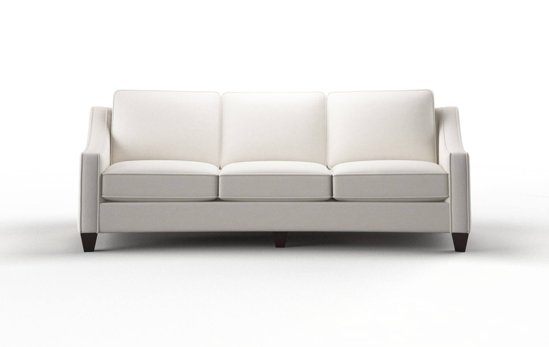 Sanda Venice Eggshell Sofa espresso legs 1