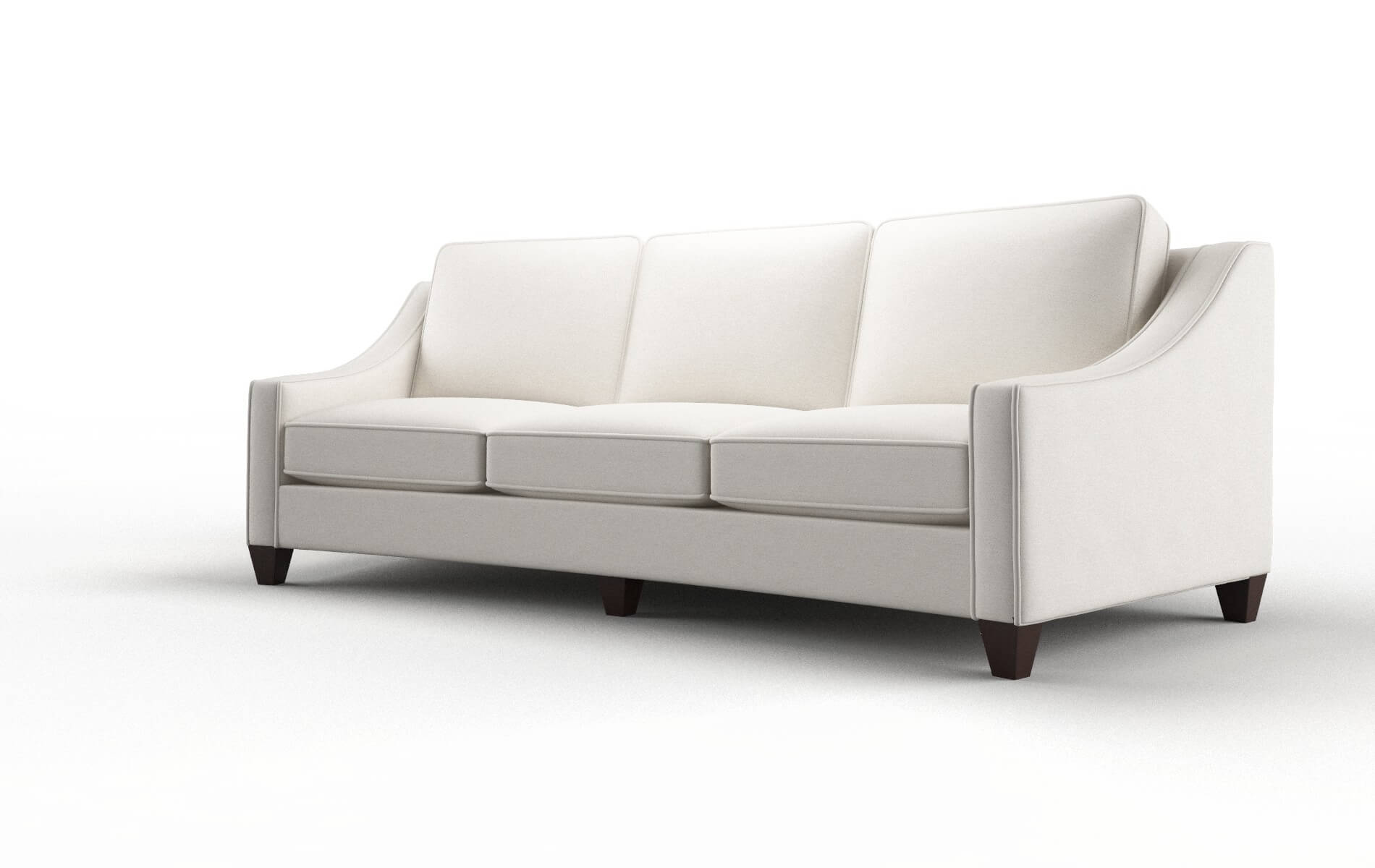 Sanda Venice Eggshell Sofa espresso legs 4