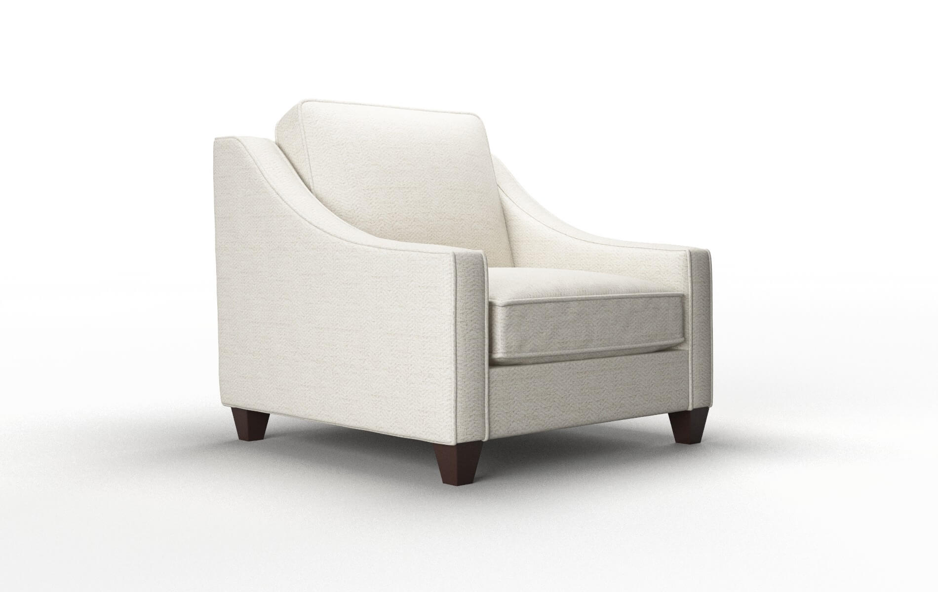 Sanda Venus Cream Chair espresso legs 2