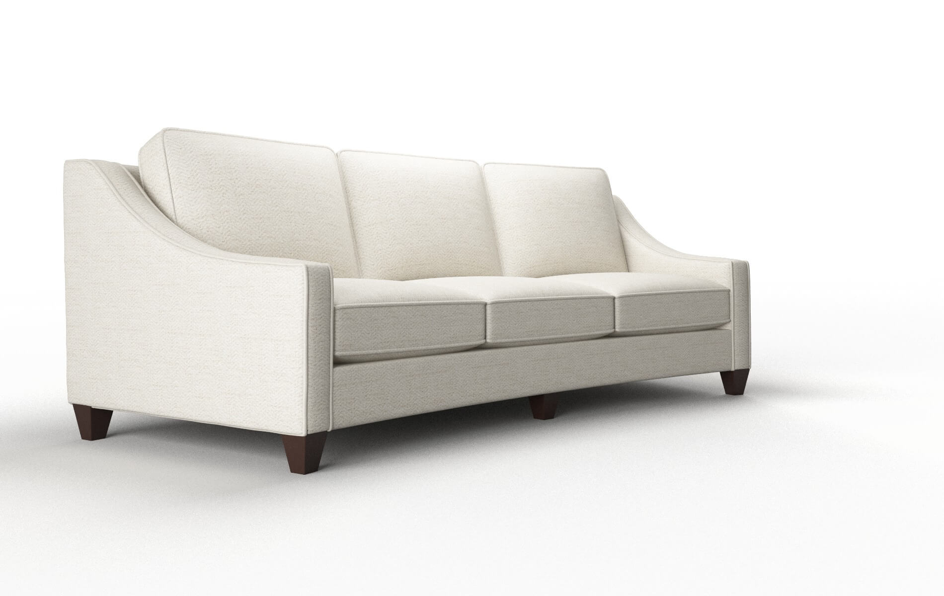 Sanda Venus Cream Sofa espresso legs 2
