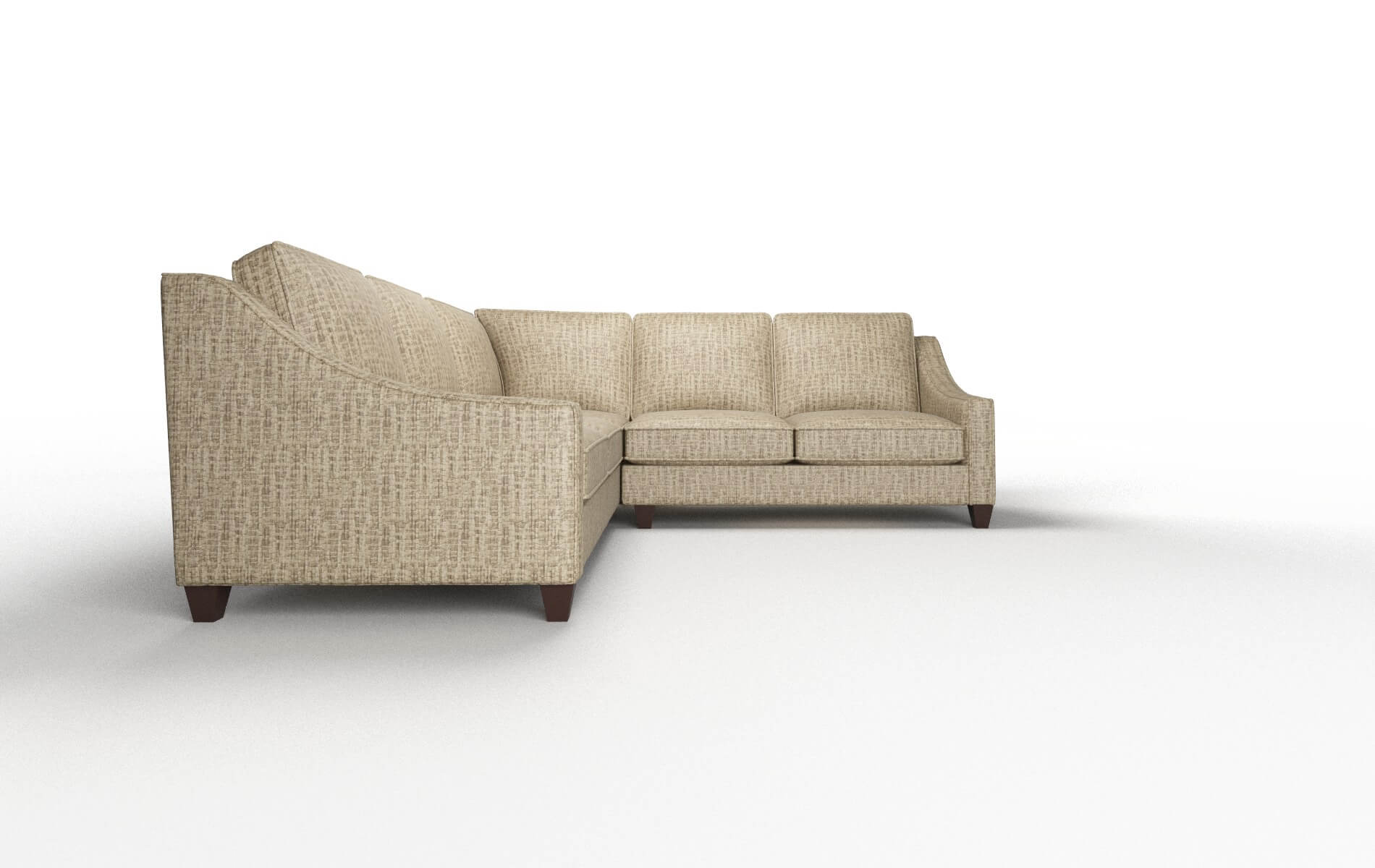 Sanda Venus Mocha Sectional espresso legs 2